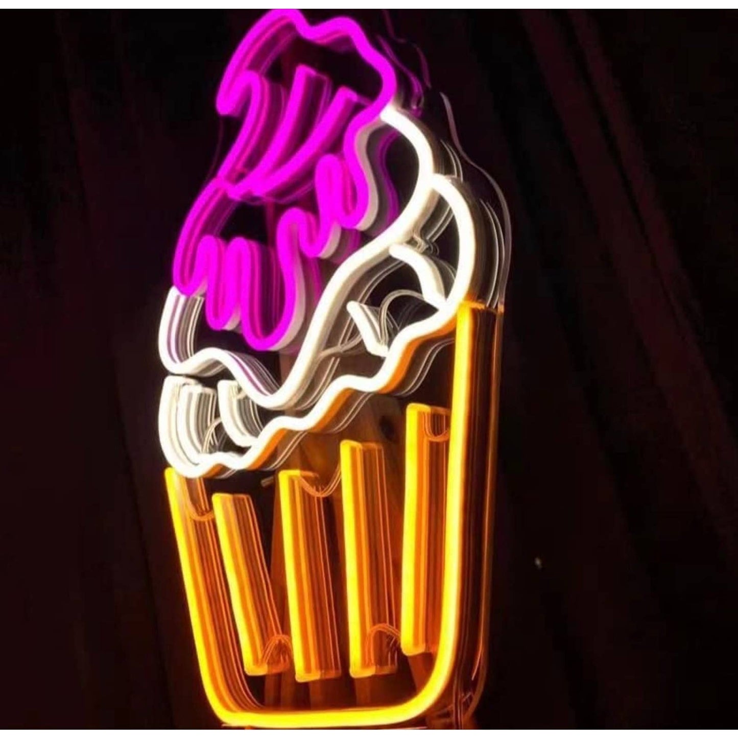 Super Tasty Frosting Top Cup Cake LED Night Light Birthday Party Decor