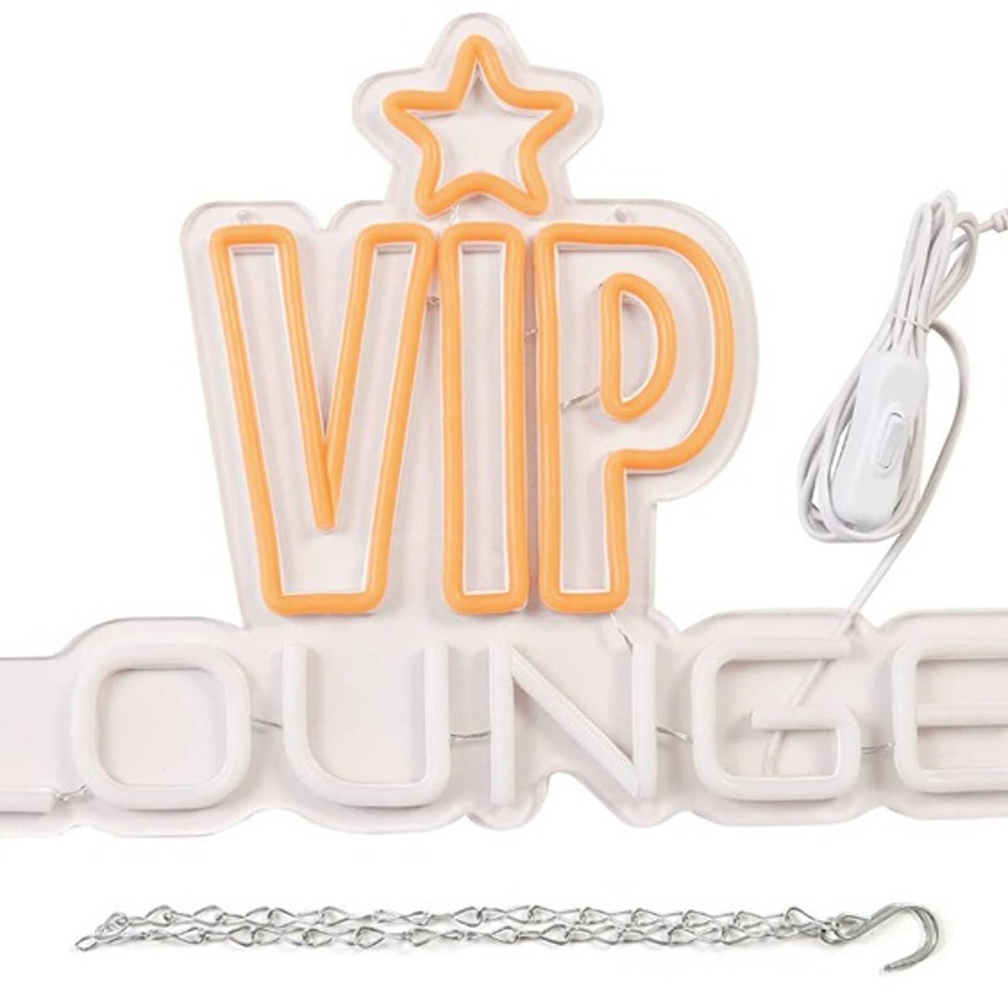 Vivid Bright Yellow Star VIP Lounge LED Night Light Room Wall Decoration