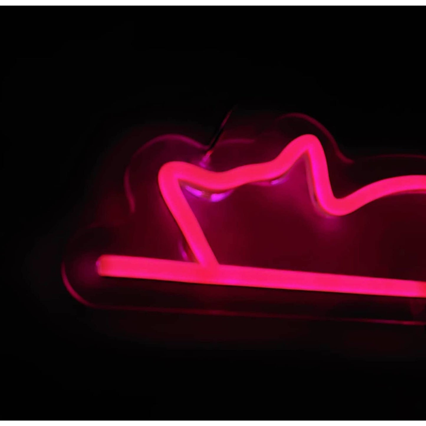 Cute Bright Pink Lazy Resting Kitty Cat LED Night Light Room Wall Decoration