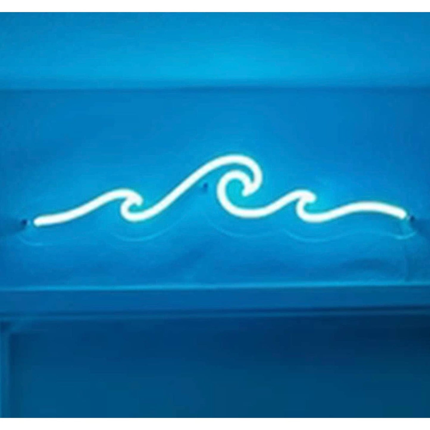 Lovely Simple Bright Blue Ocean Triple Wave LED Night Light Tropical Sea Beach