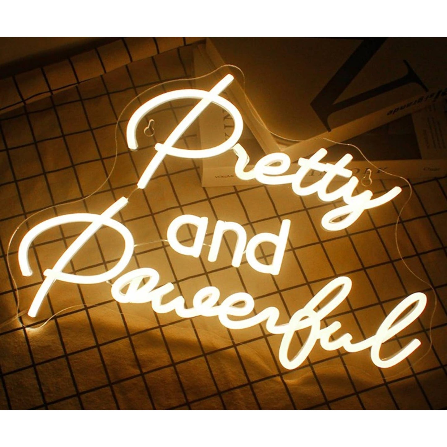 Vivid Bright Warm White “Pretty & Powerful” LED Night Light Room Wall Decor