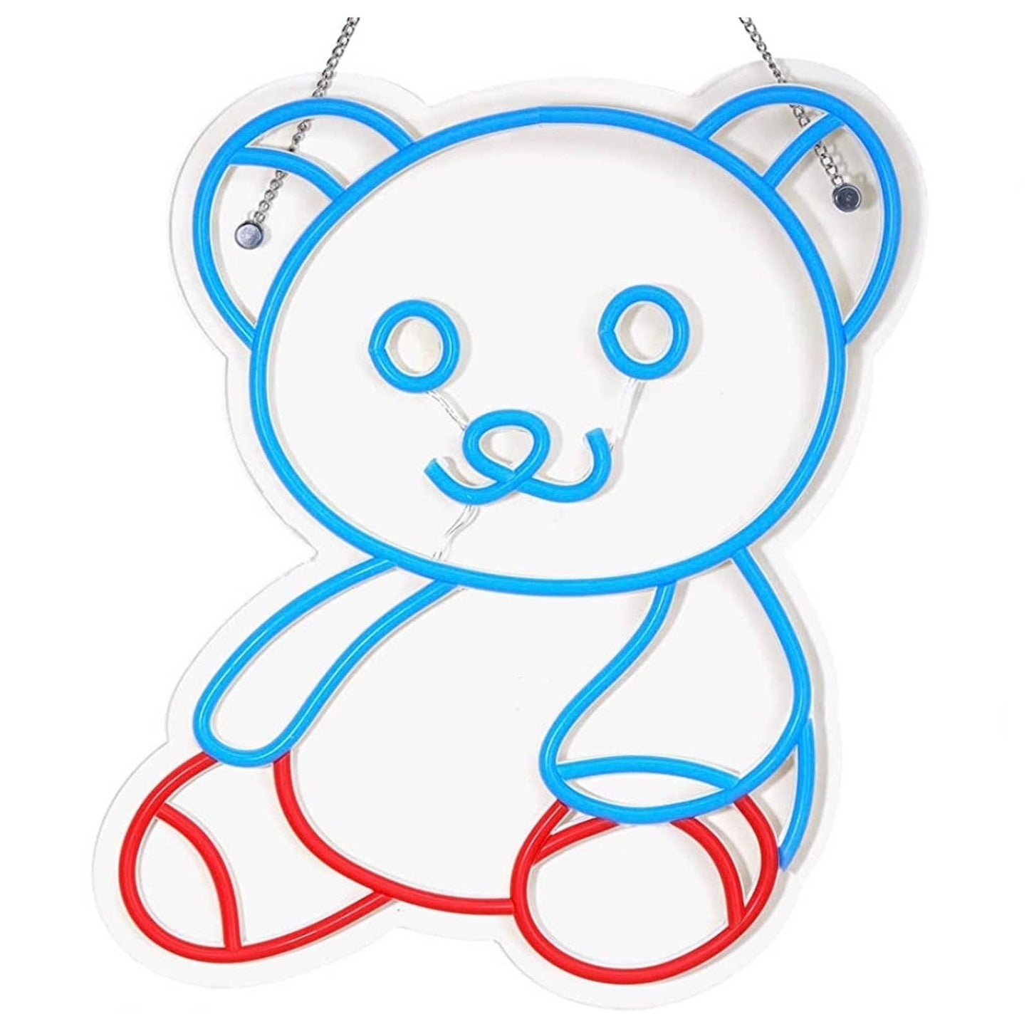 Lovely Bright Teddy Bear LED Night Light Room Wall Decoration