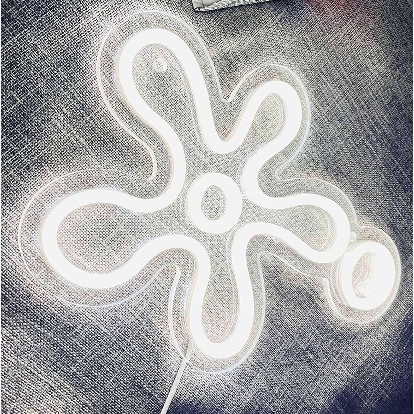 Fun Bright White Single SpongeBob SquarePants Flower & Bubble LED Night Light De