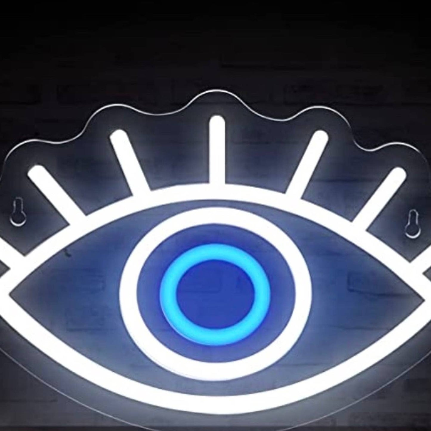 Vivid Bright White All-Seeing Eye LED Night Light Room Wall Decoration