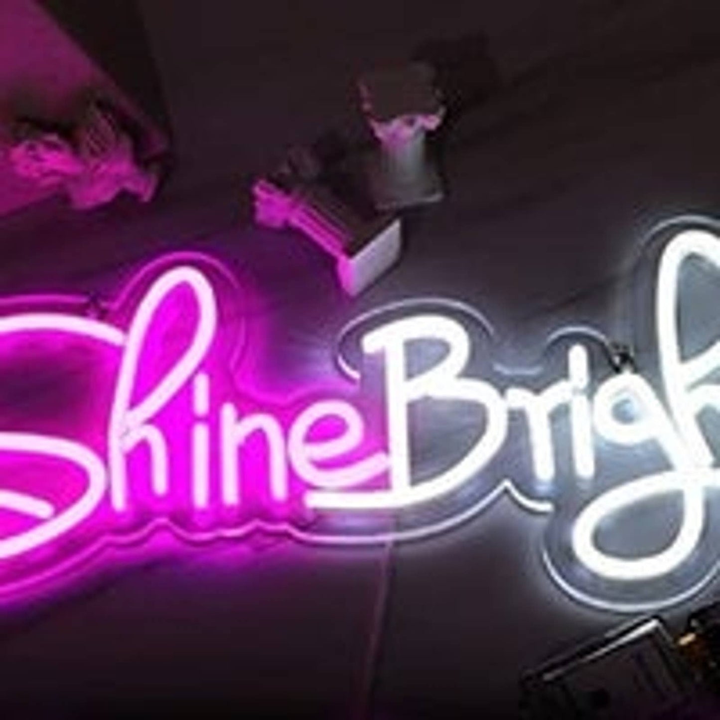 Lovely Bright Pink/White Shine Bright LED Night Light Room Wall Decoration