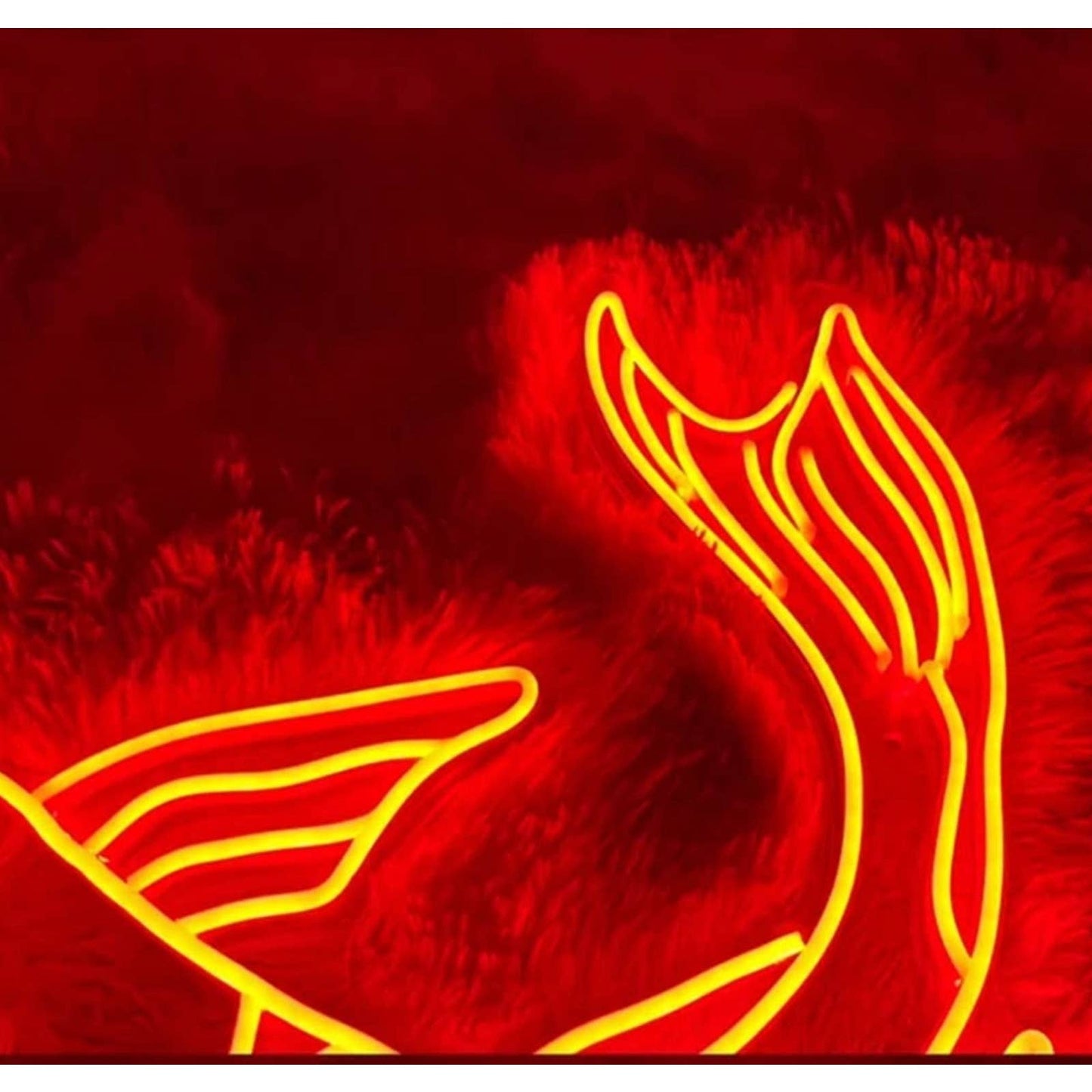 Lovely Bright Bright Red Koi Fish LED Night Light Room Wall Decoration