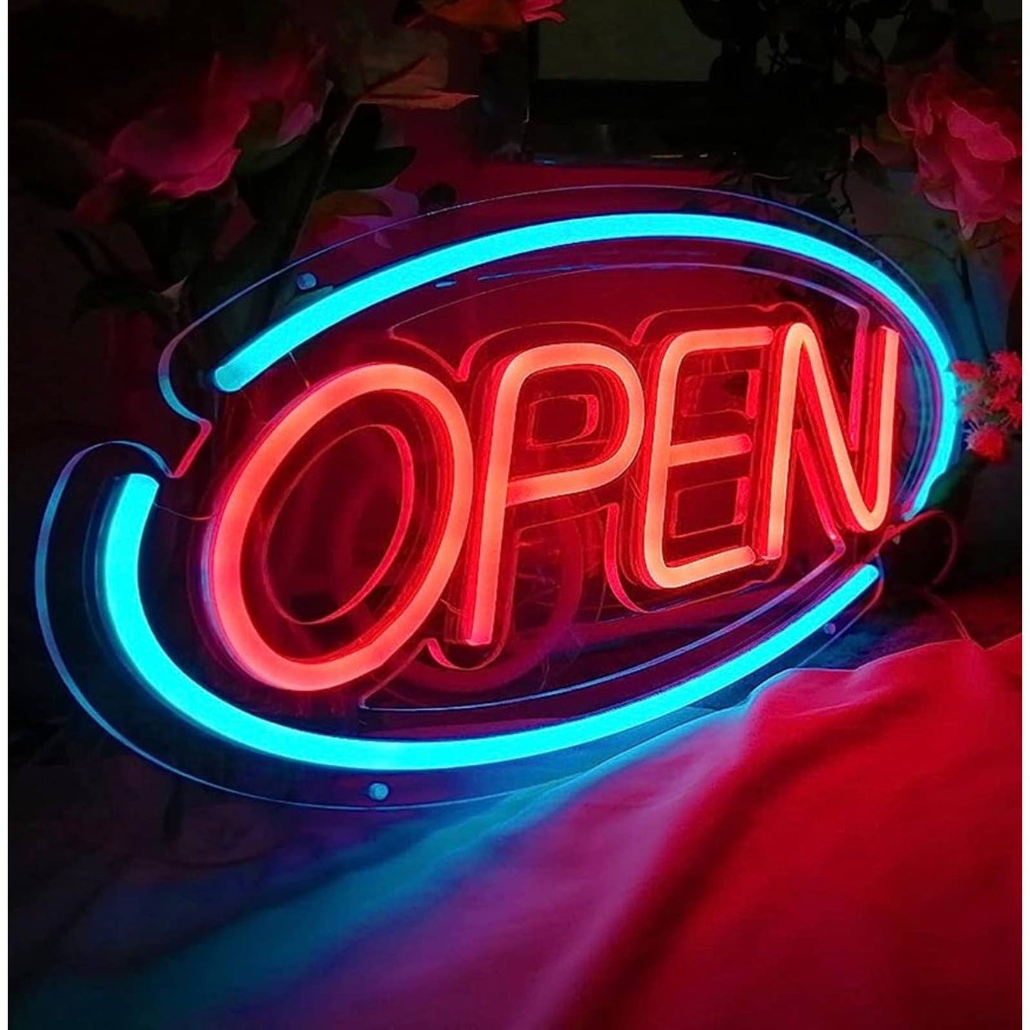 High Quality Eye-Catching Color Changing OPEN LED Business Store Light Sign