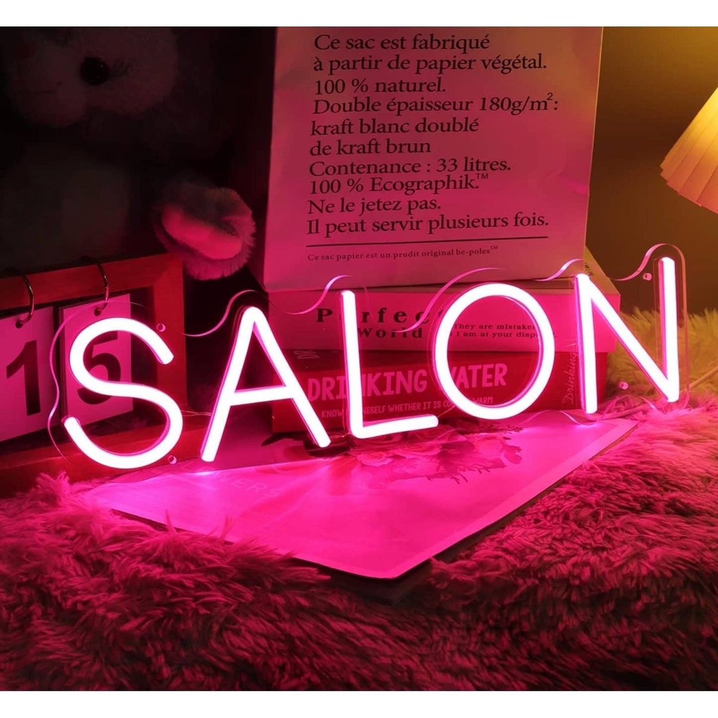 Lovely Bright Pink Salon LED Night Light Sign Spa Room Wall Decoration