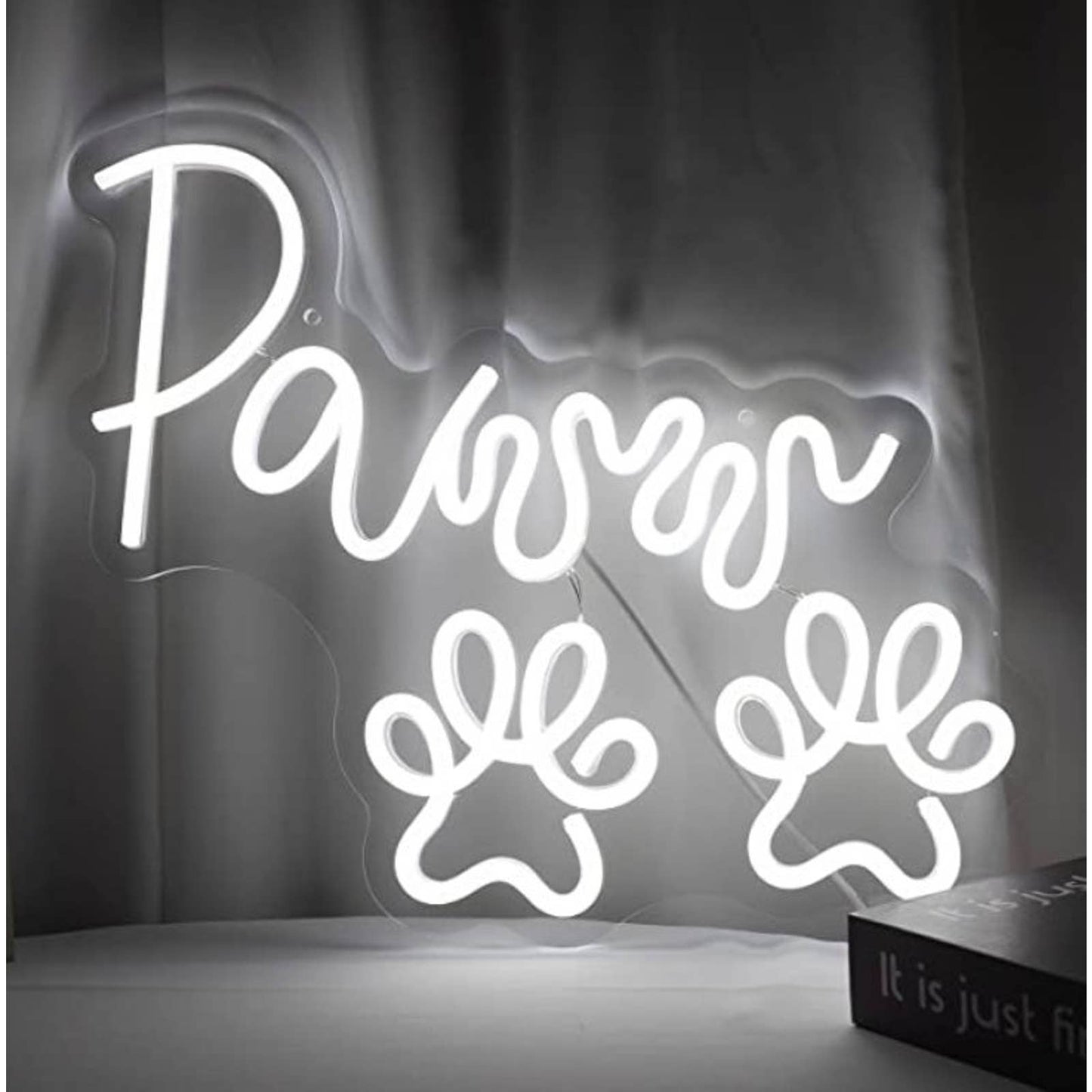 Lovely Bright “Paws” Puppy Dog Paw Prints LED Night Light Room Wall Decor