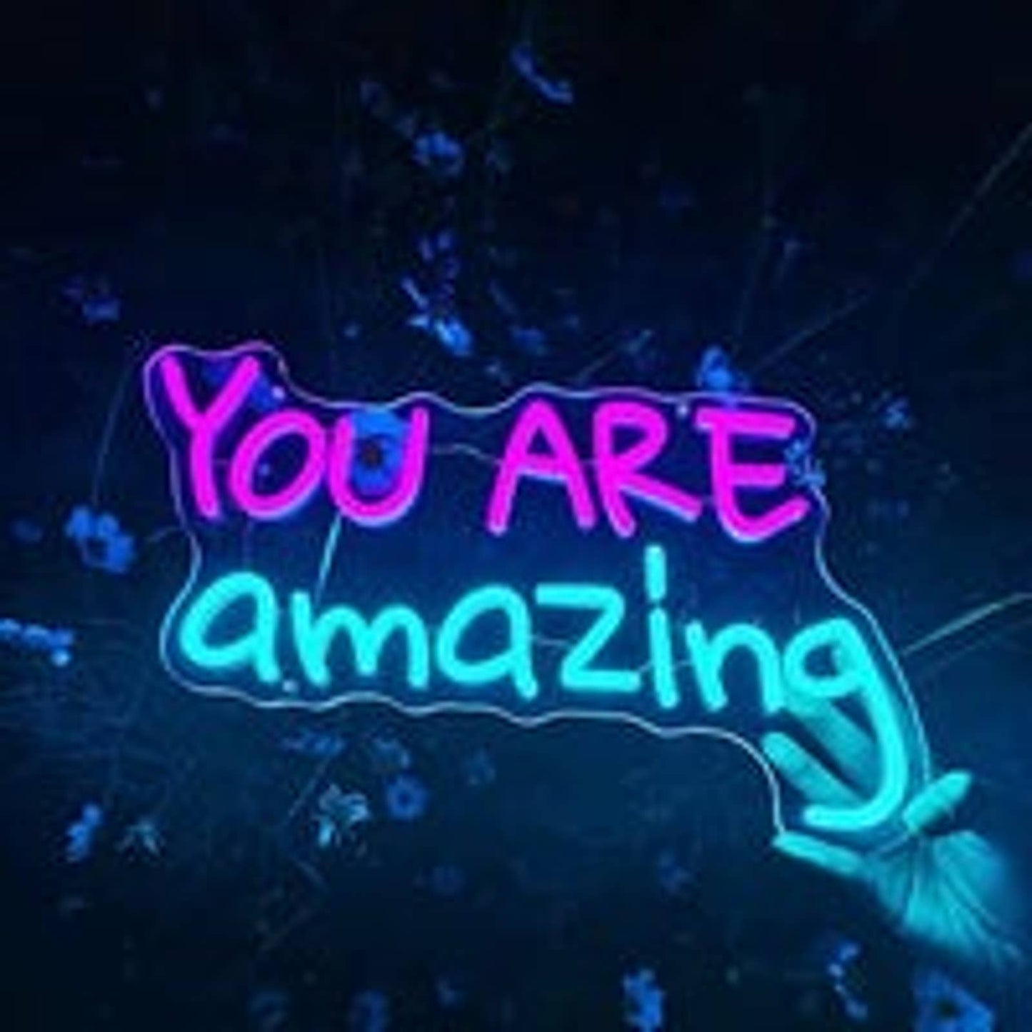 Fun Bright Vivid Positive “You Are Amazing” LED Night Light Room Wall Decoration