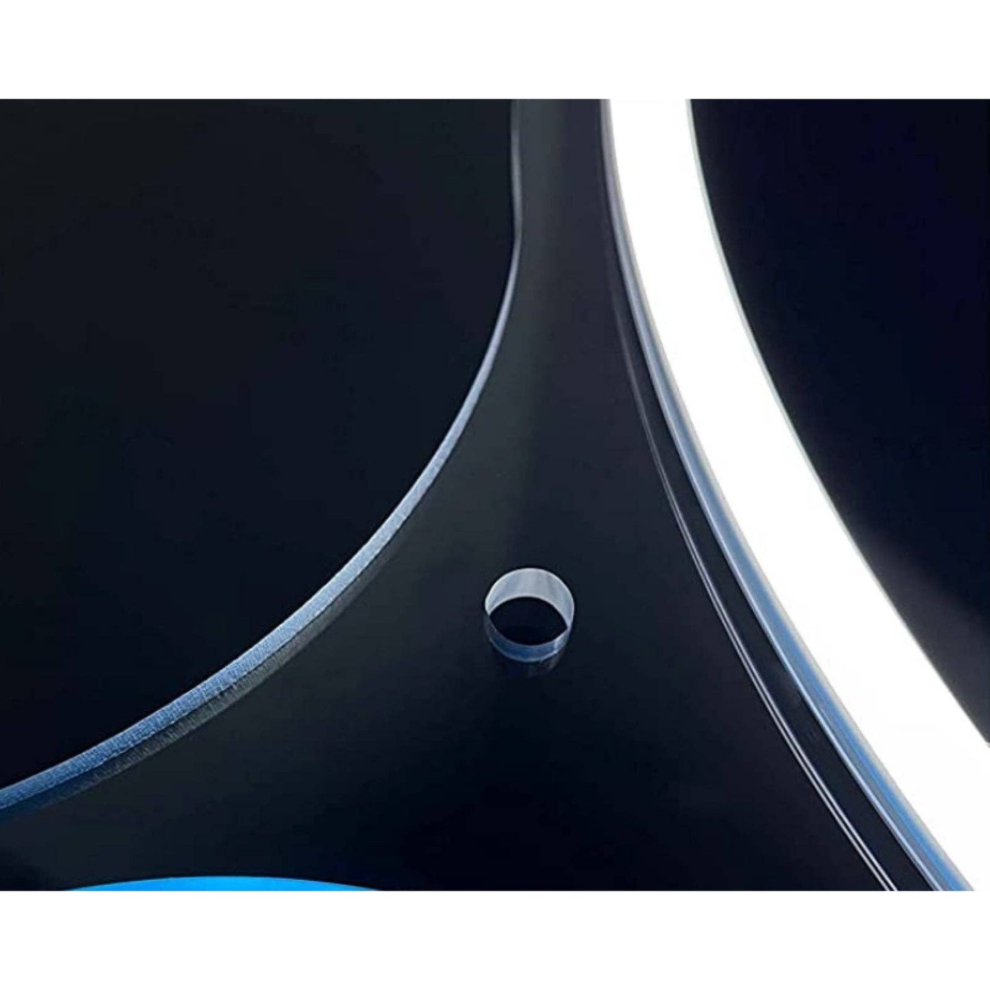 Lovely Bright White Crescent Moon Behind Ocean Wave LED Light Room Wall Art Deco