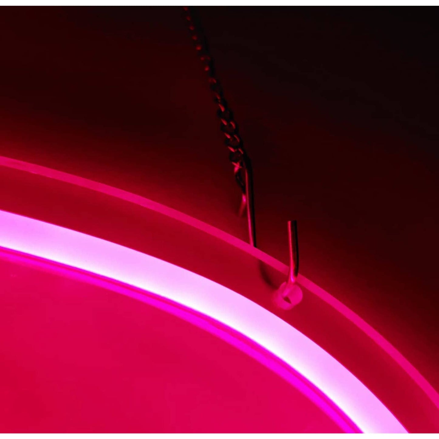 Cute Bright Pink Lazy Resting Kitty Cat LED Night Light Room Wall Decoration