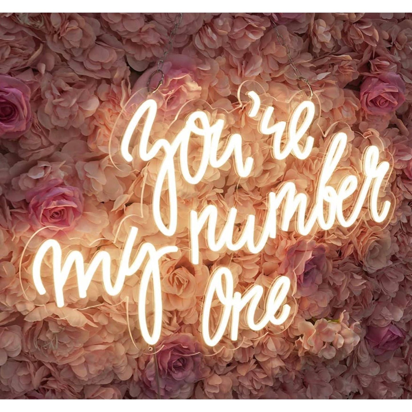Lovely Bright “You’re My Number One” Romantic LED Night Light Room Wall Decor