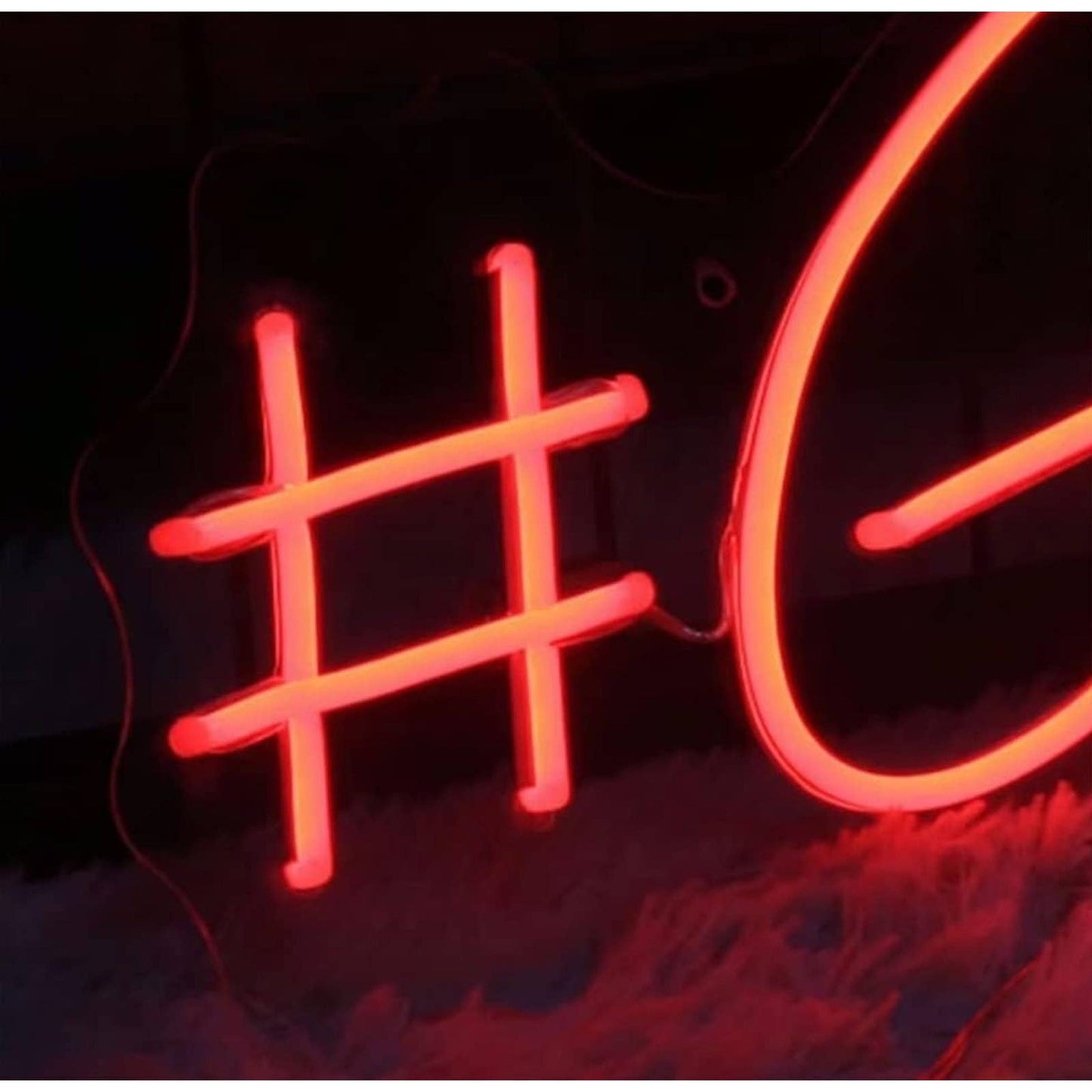 Lovely Bright Red #GirlBoss LED Night Light Business Office Room Wall Decoration