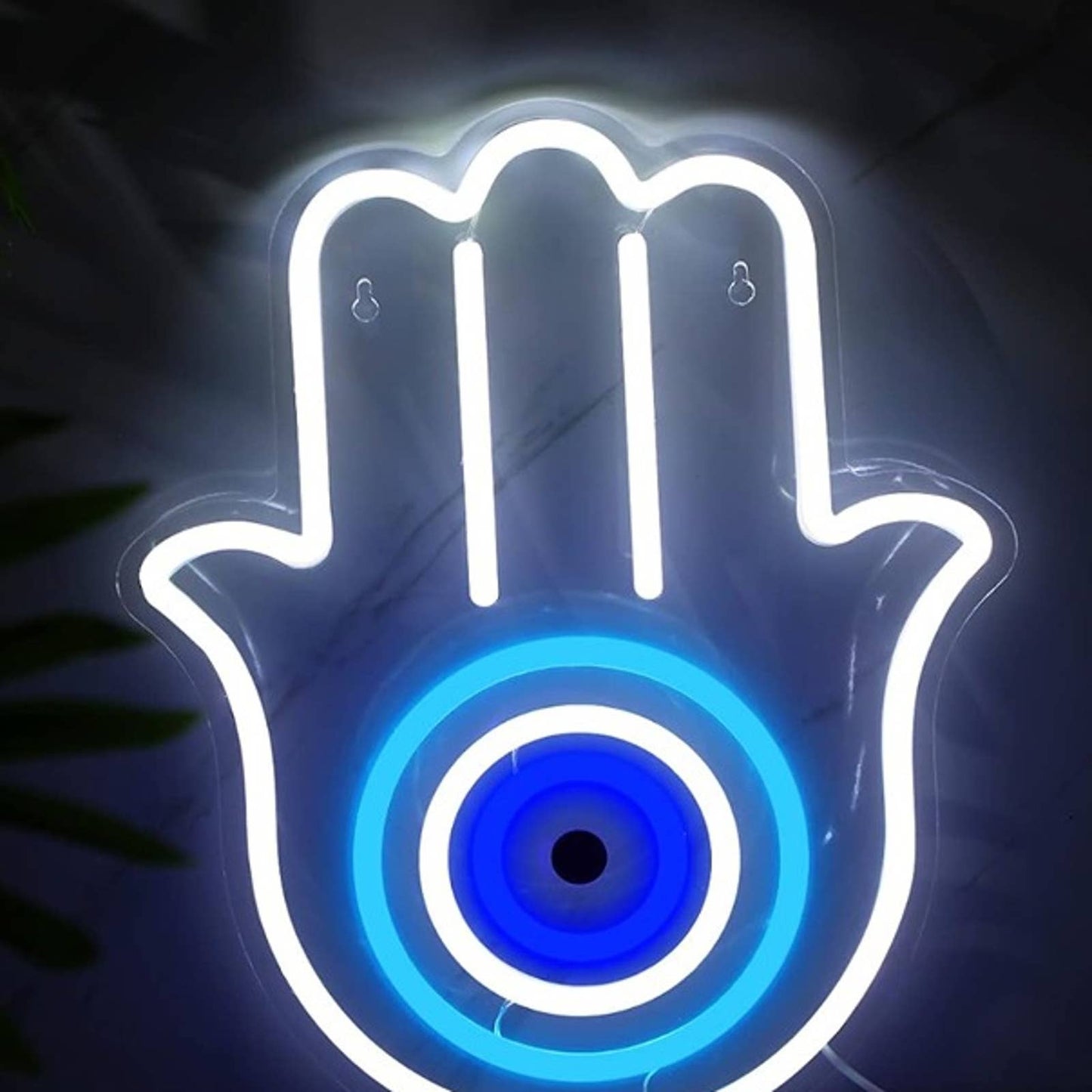 Vivid Bright Blue Mesmerizing Blue Eye in Hand LED Light all Decor