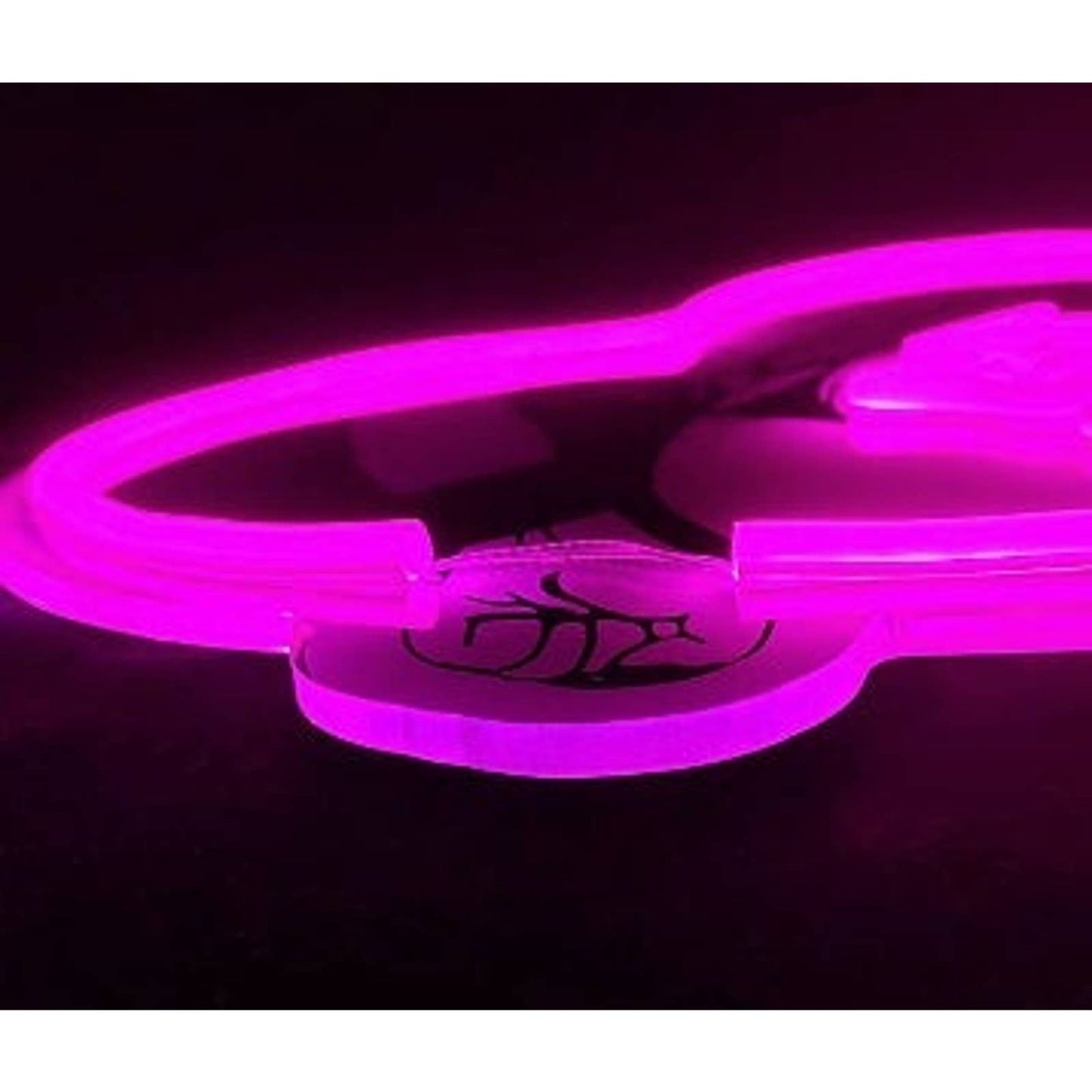Fun Bright Hot Pink “Eat Me” Heart LED Night Light Room Wall Decoration