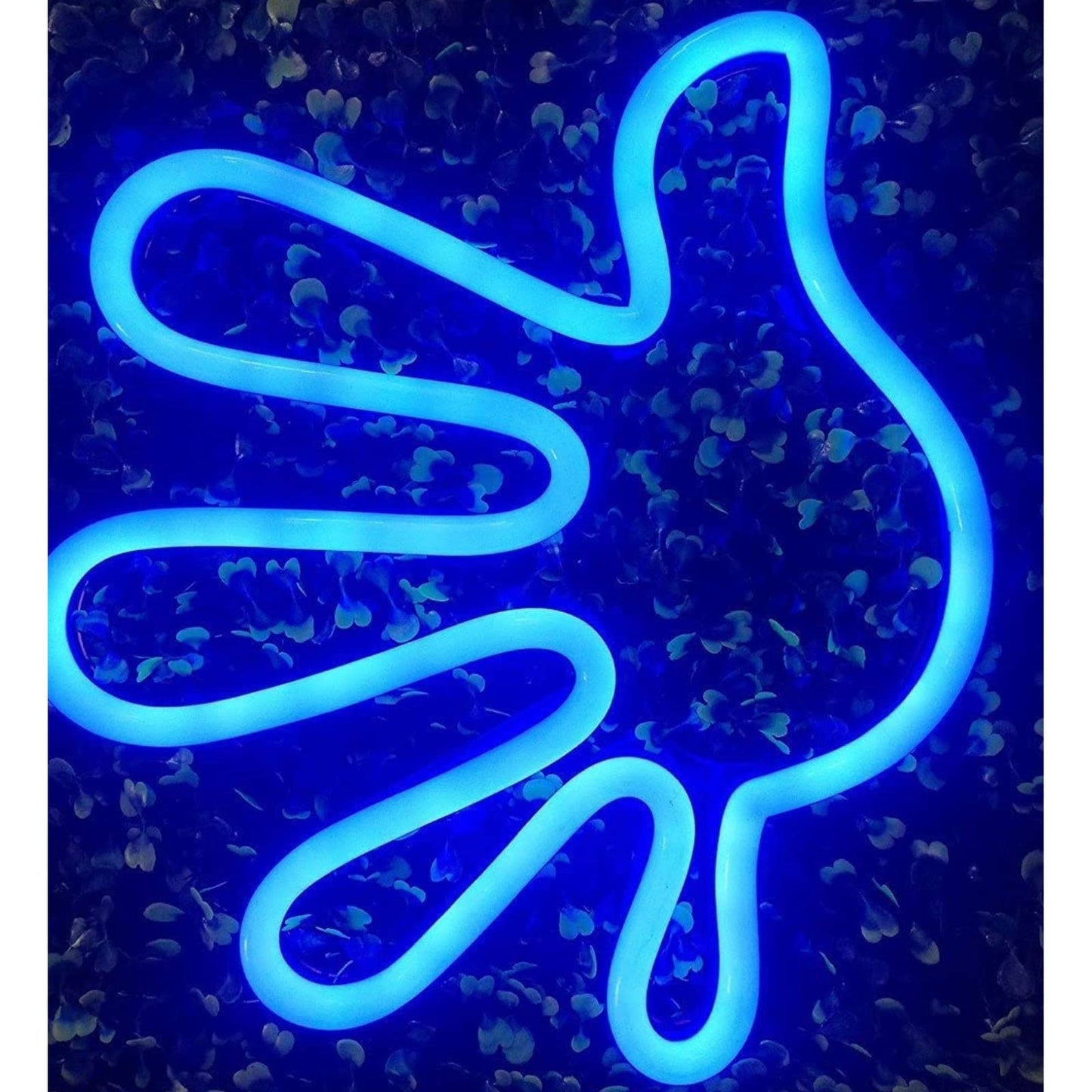 Fun Bright Blue Fat Hand LED Night Light Room Wall Decoration