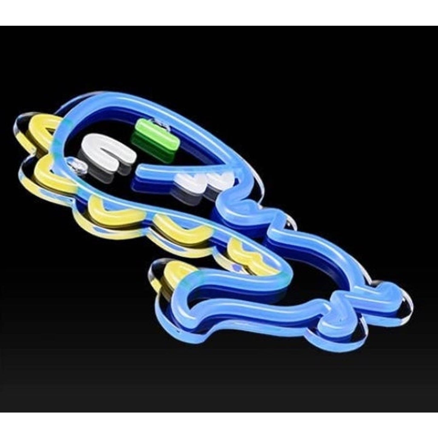 Funny Bright Happy Blue Dinosaur LED Night Light Room Wall Decor