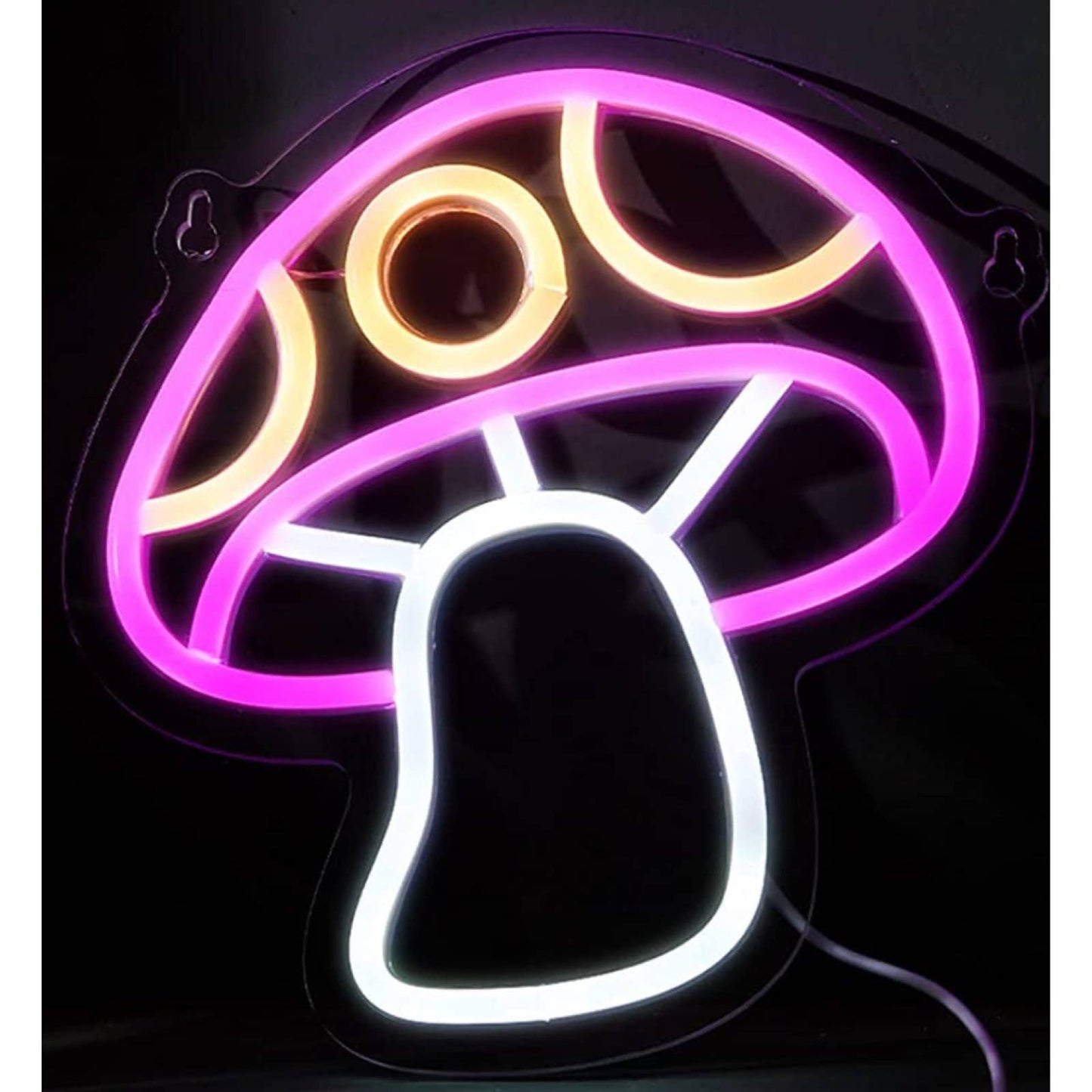 Lovely Bright Light Up Colorful Mushroom Bundle LED Night Light Room Wall Decor