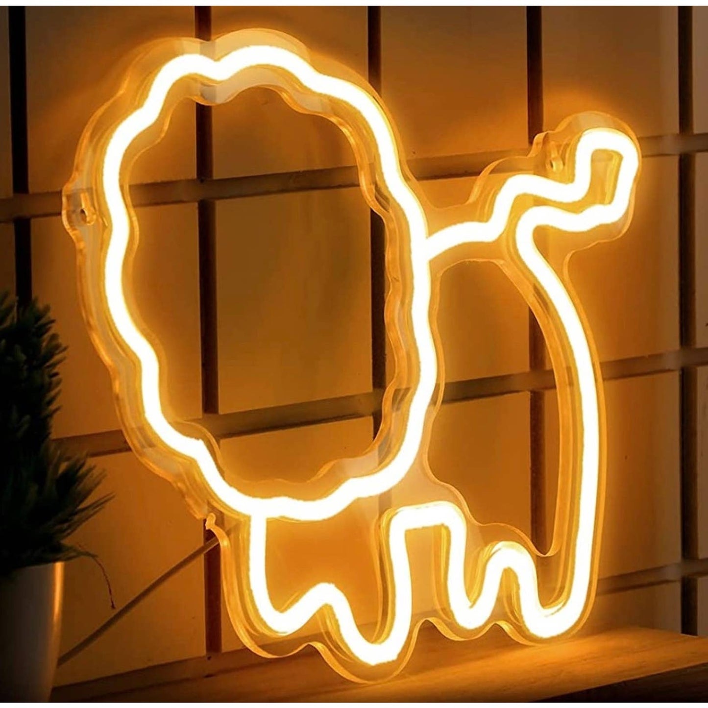 Lovely Bright Lion Elephant & Giraffe LED Night Light Animals Room Wall Decorati