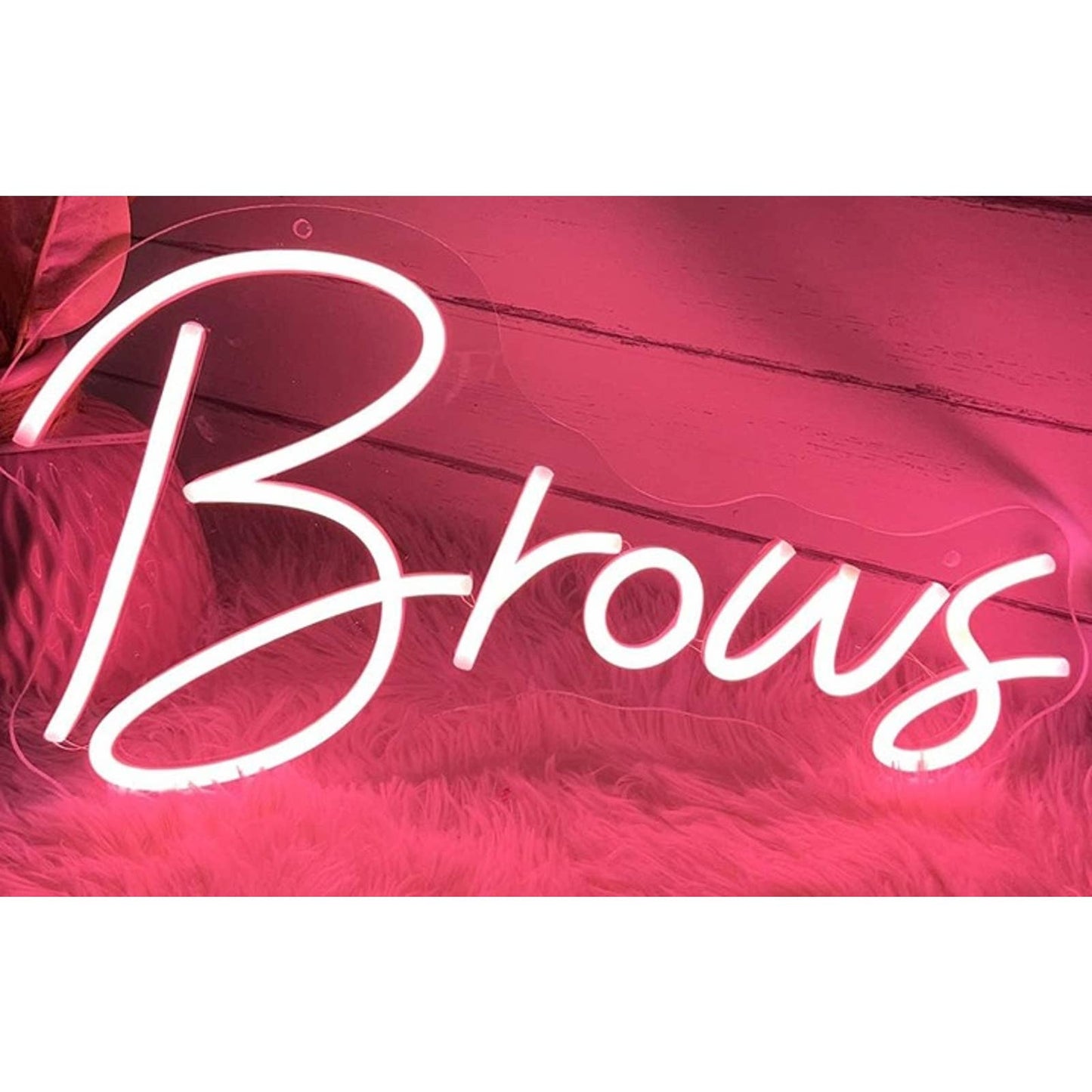 Lovely Bright Pink Eye “Brows” LED Night Light Spa Salon Wall Room Decor