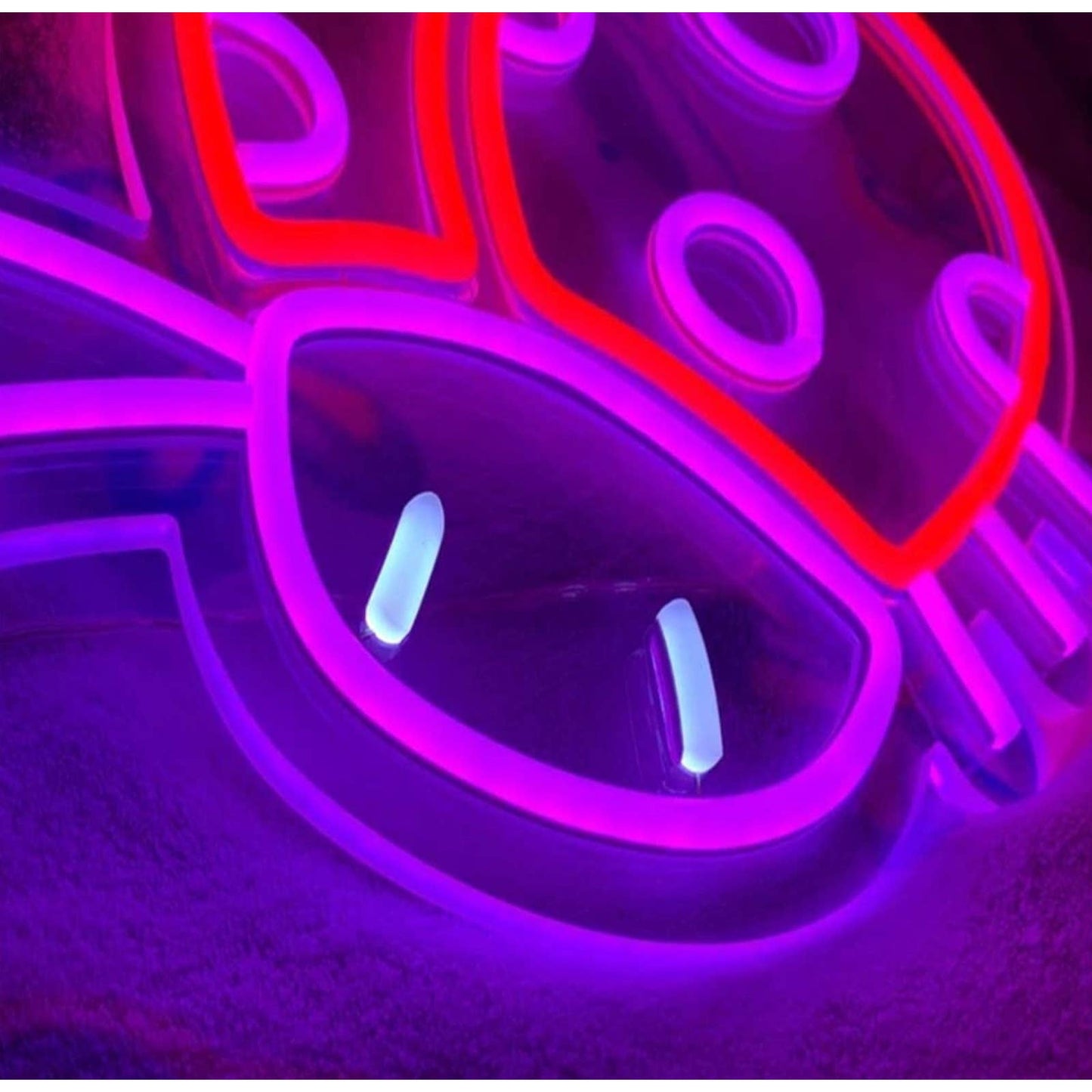Lovely Bright Pink / Red Lady Bug LED Night Light Room Wall Decroaitno