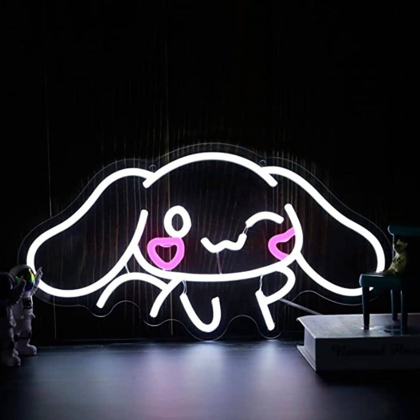 Super Cute Waving Heart Cheek Cinnamoroll LED Night Light Room Wall Decoration