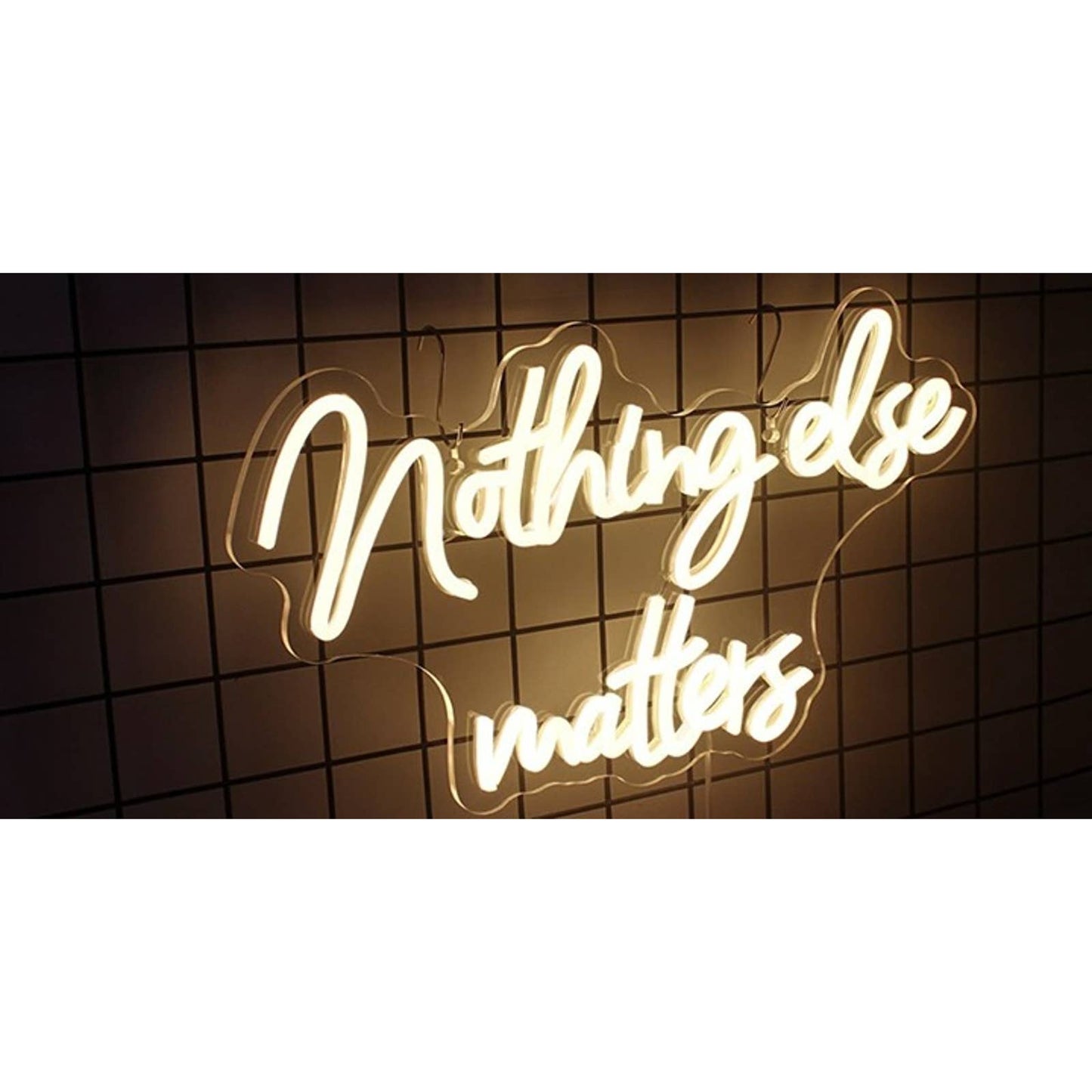 Vivid Bright Warm White “Nothing Else Matters” LED Night Light Room Wall Decor