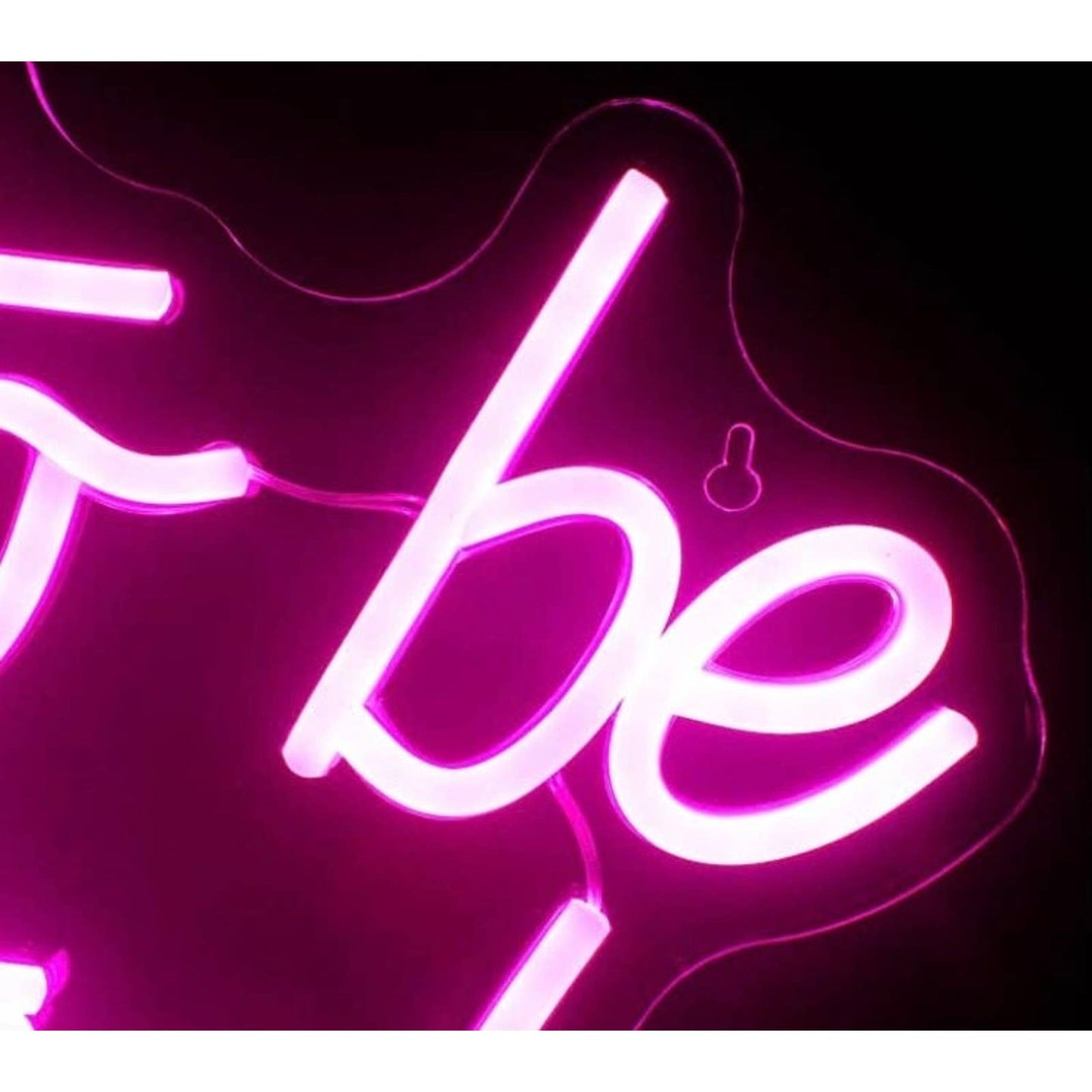 Lovely Bright Pink “Time to be Beautiful” LED Night Light Room Wall Decoration