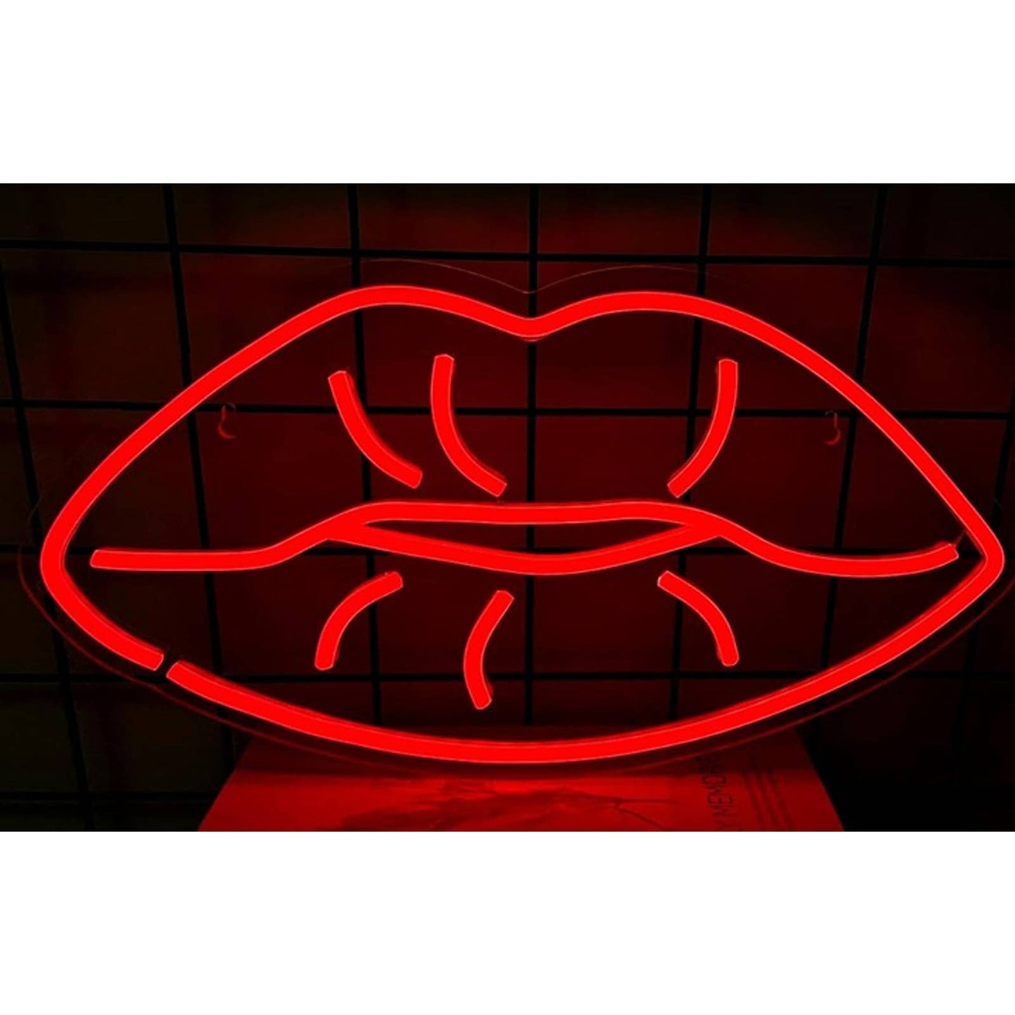 Fun Vivid Bright Full Red Lips Led Night Light Room Wall Decoration