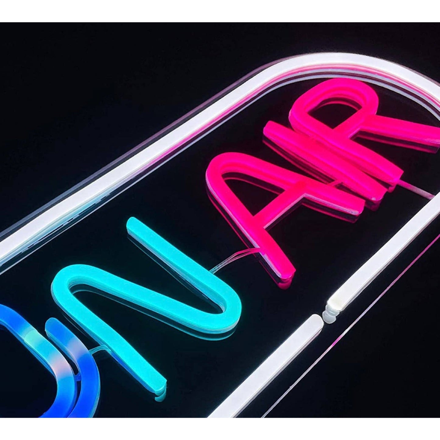 Lovely Bright Unique Rainbow On Air Microphone LED Night Light Steaming Studio D