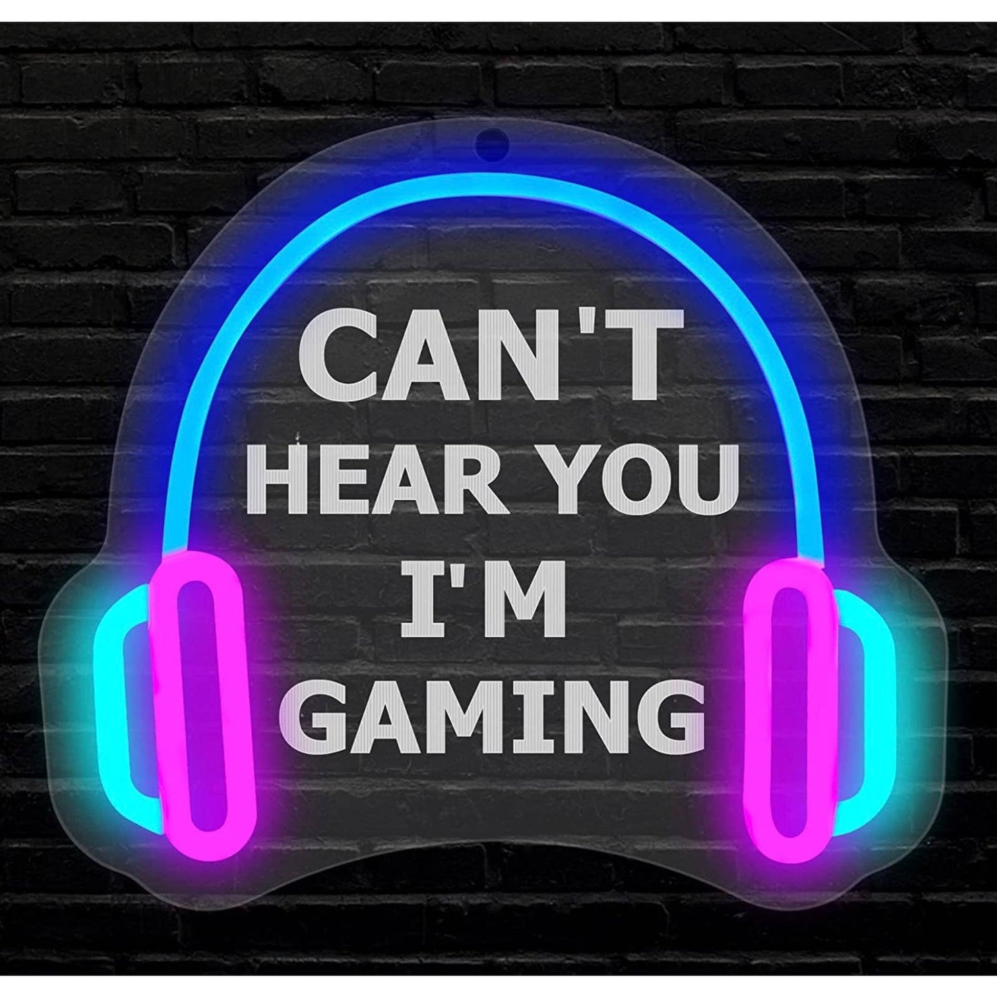 Fun Bright Gaming Headphones LED Night Light Game Room Decor