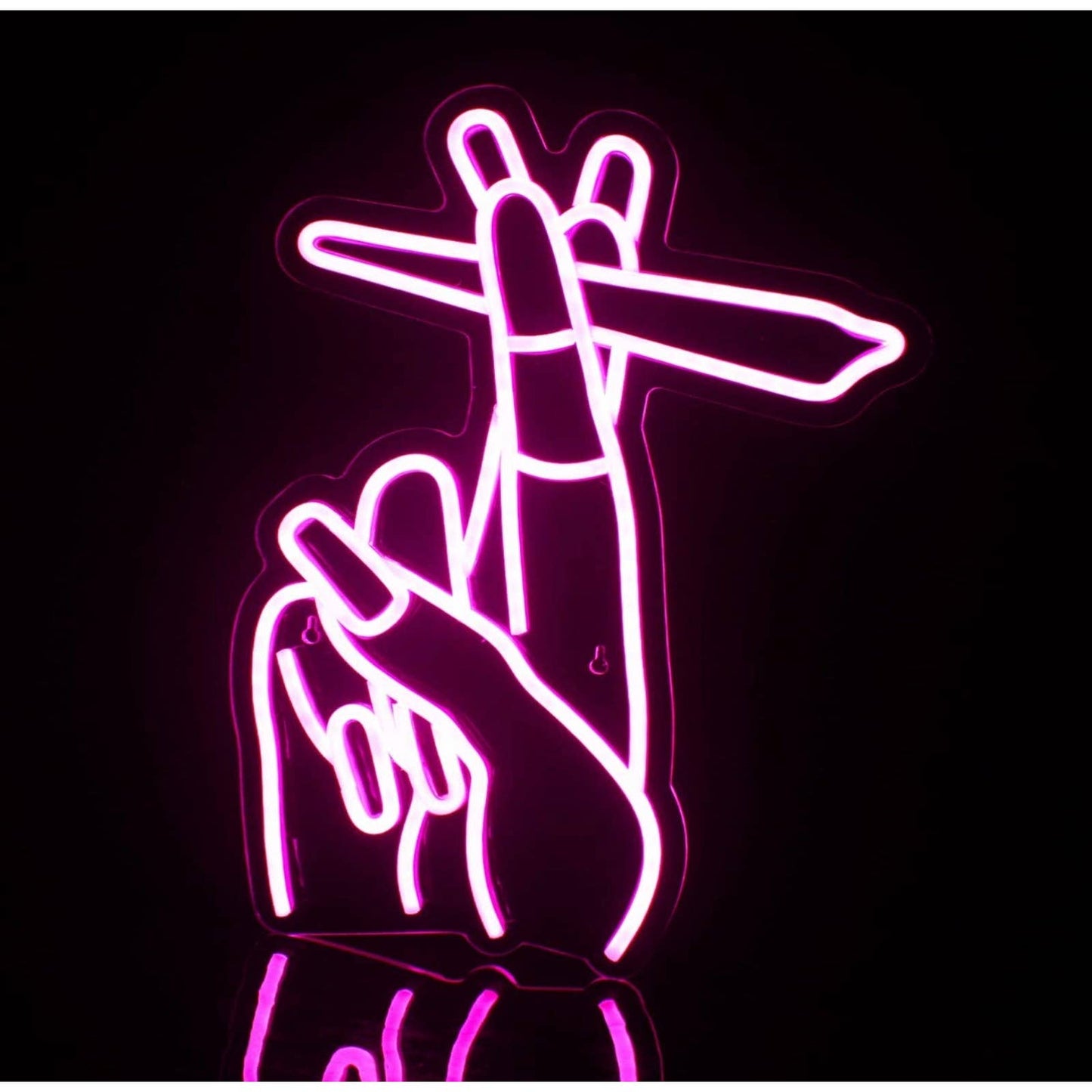 Lovely Bright Pink Hand and Nails LED Night Light Salon Spa Decor