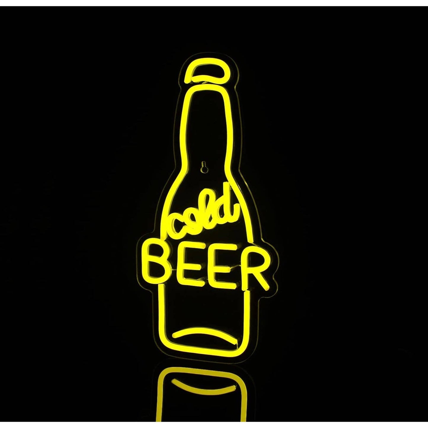 Quality Bright Yellow Cool Beer Bottle LED Night Light Party Bar Decoration