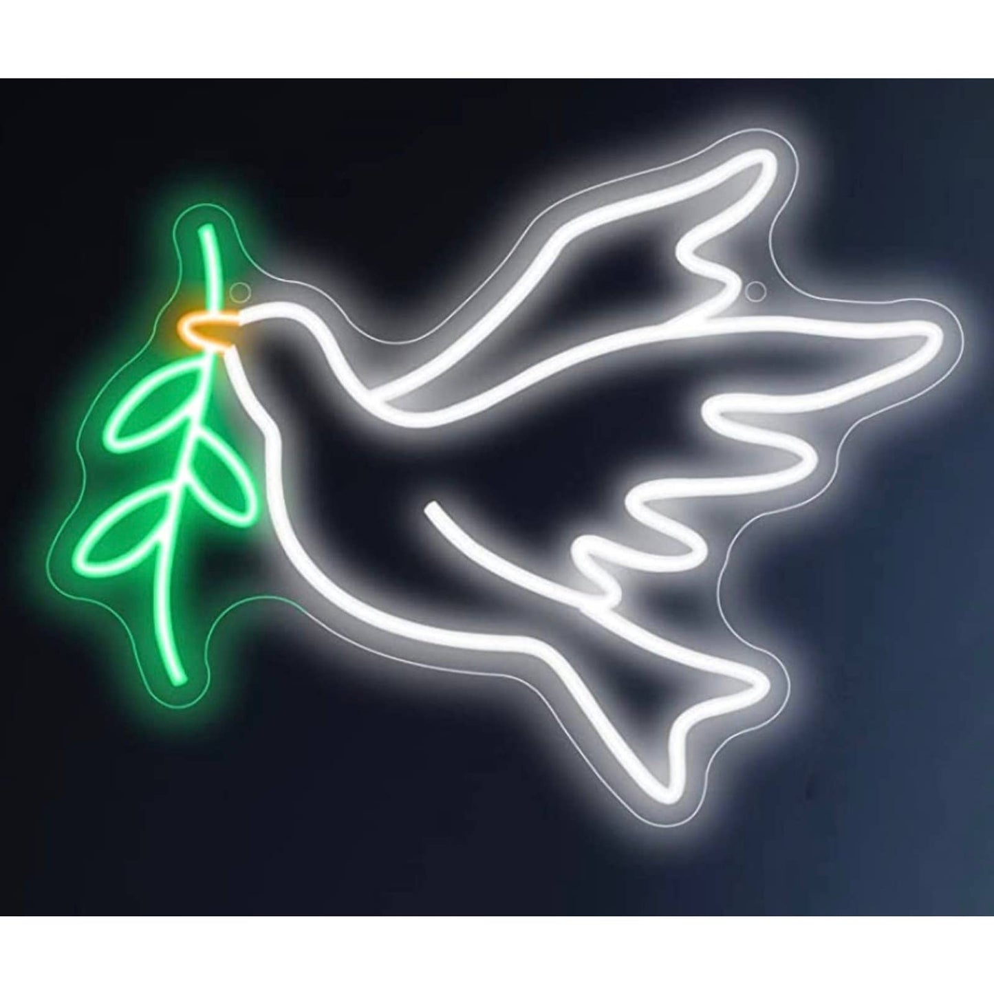 Lovely Bright Peaceful Dove LED Night Light Room Wall Decoration