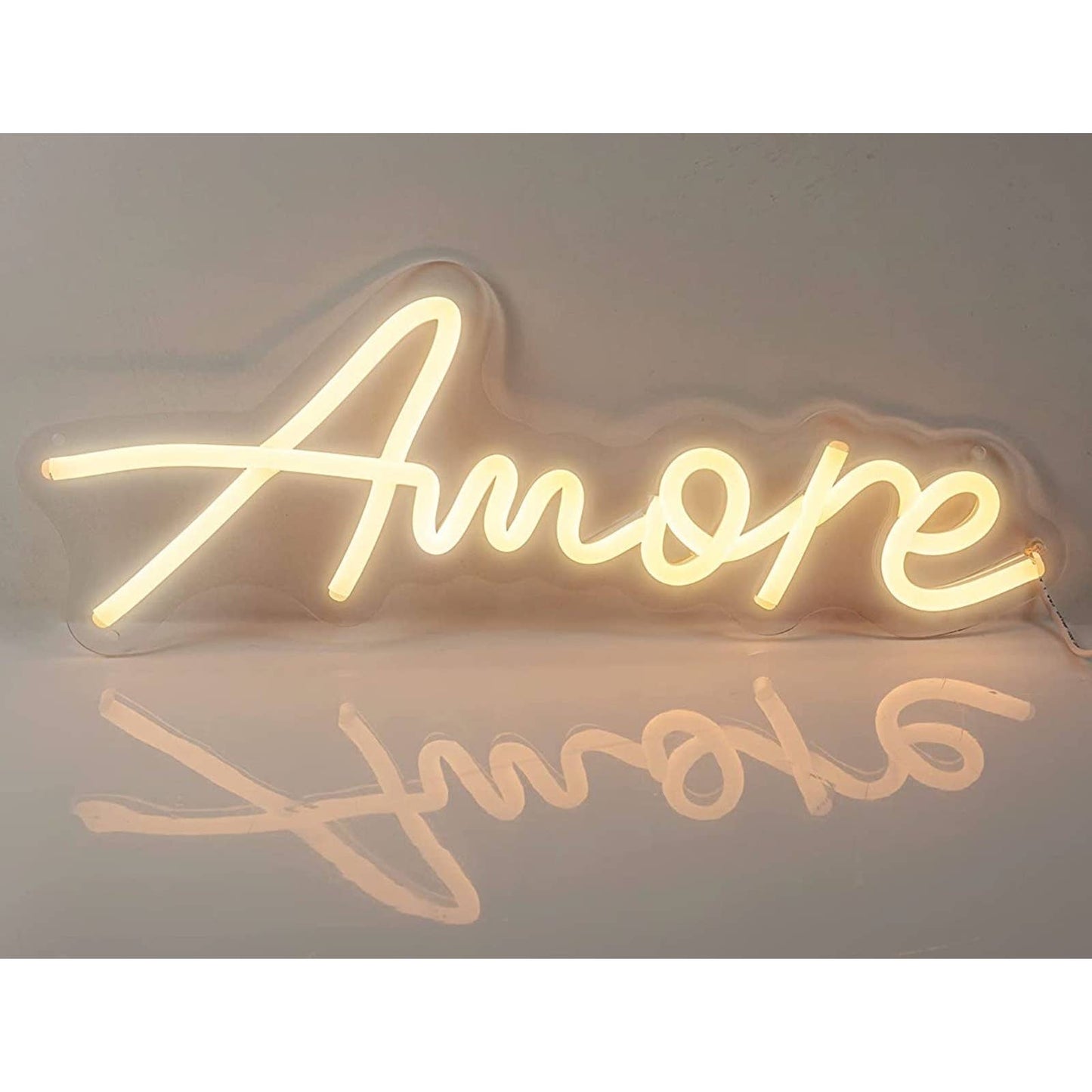 Lovely Bright Cool White “Amore” LED Love Night Light Room Wall Decoration