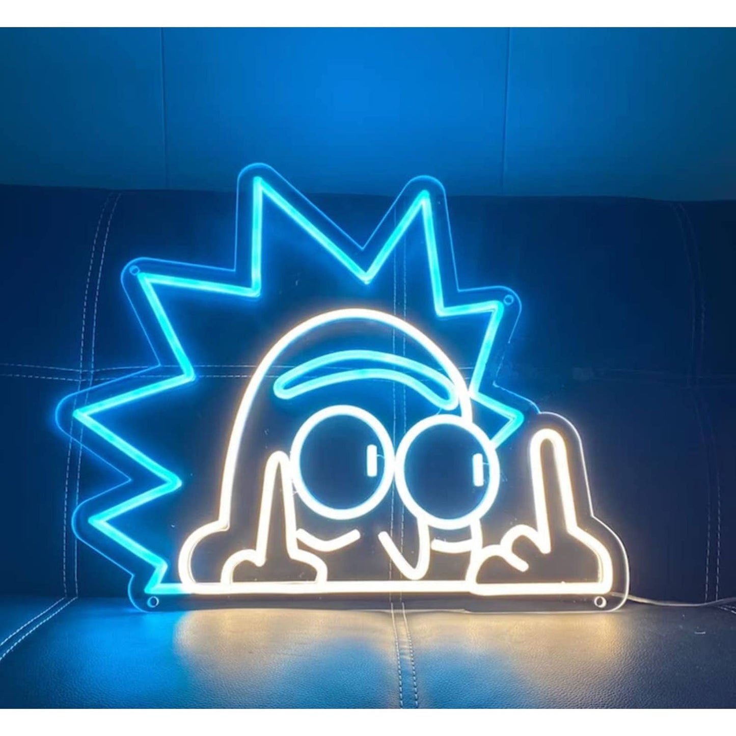 Fun Bright Rick and Morty LED Night Light Cartoon Room Wall Decoration