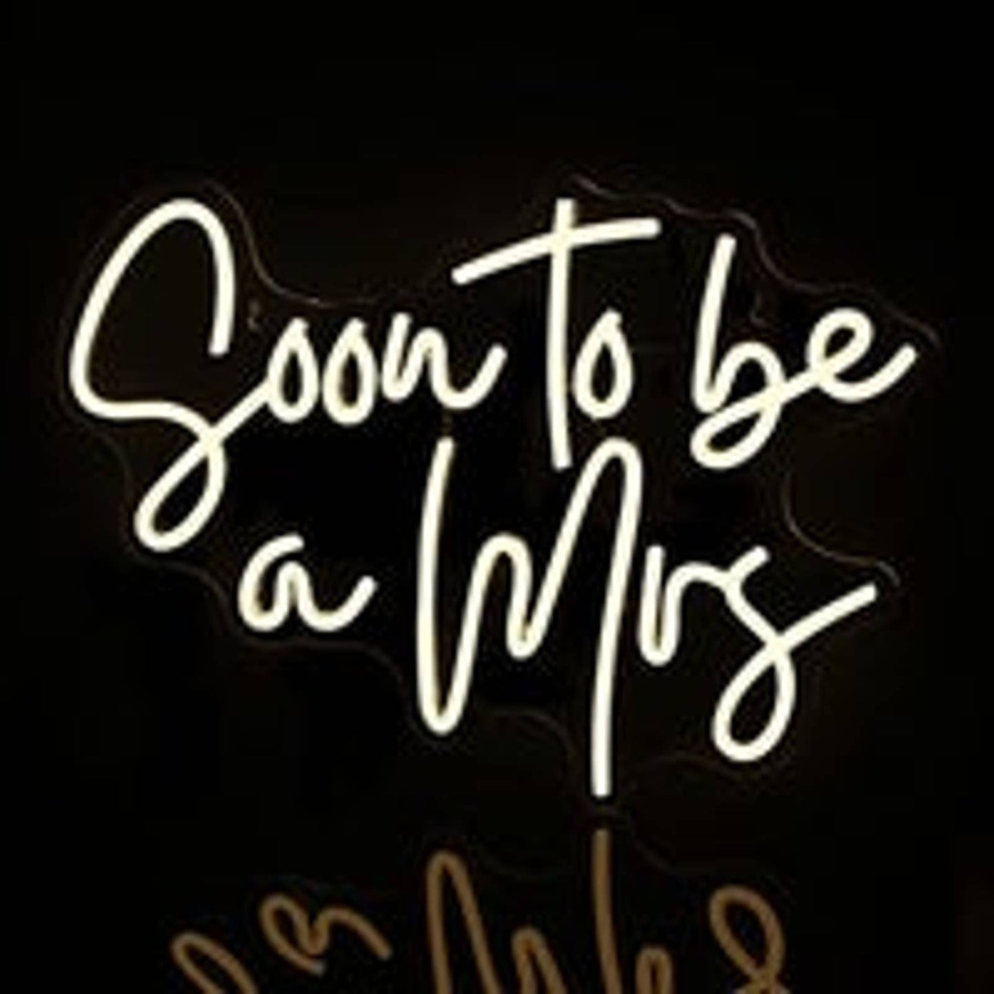 Lovely Bright Soon to be Mrs. LED Night Light Room Wall Wedding Engagement Decor