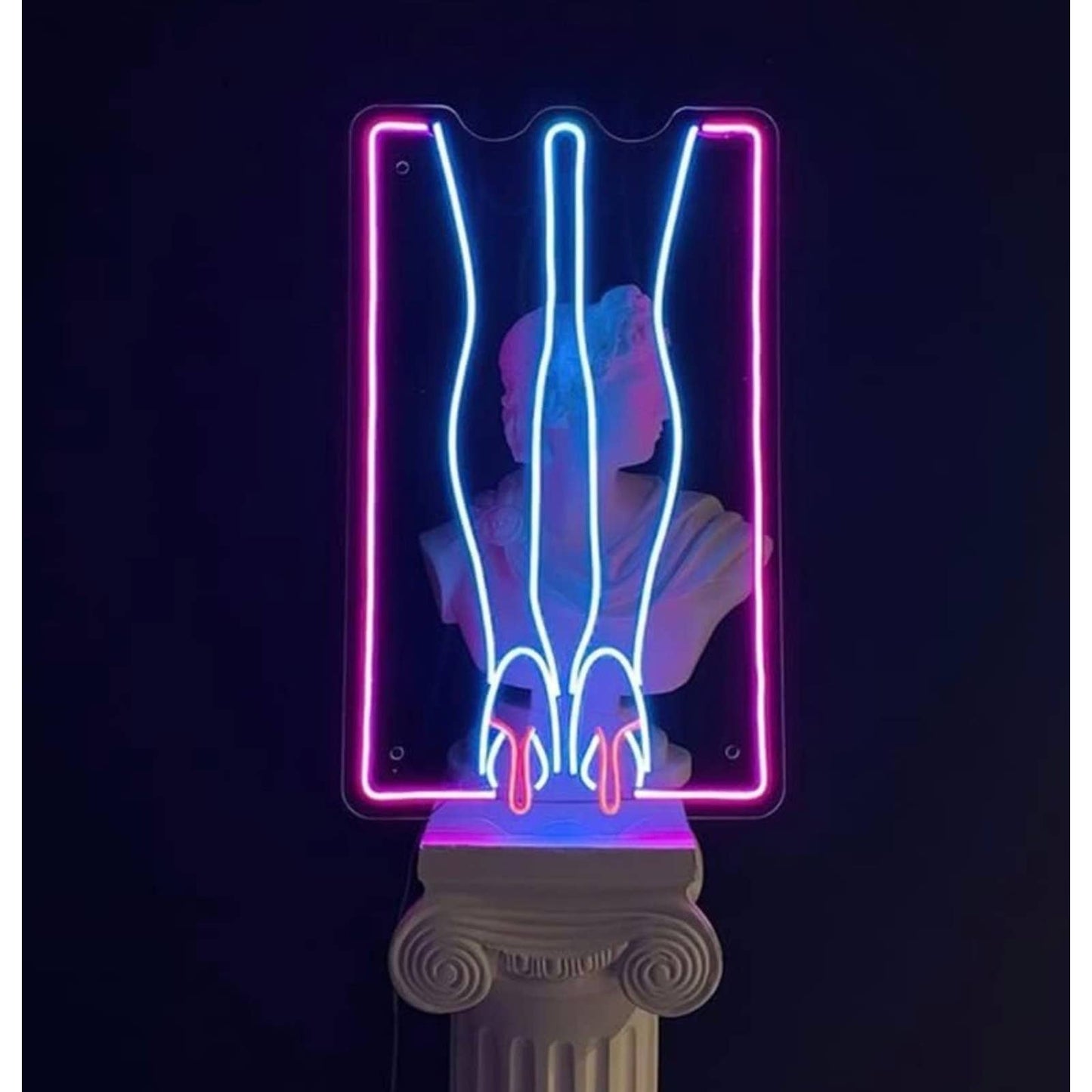 Lovely Lady Legs in Heels LED Night Light Room Wall Art Decoration