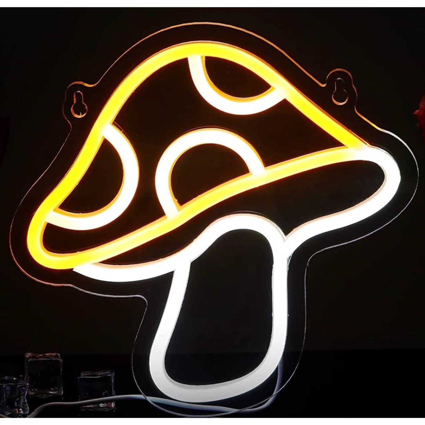 Lovely Bright Light Up Colorful Mushroom Bundle LED Night Light Room Wall Decor