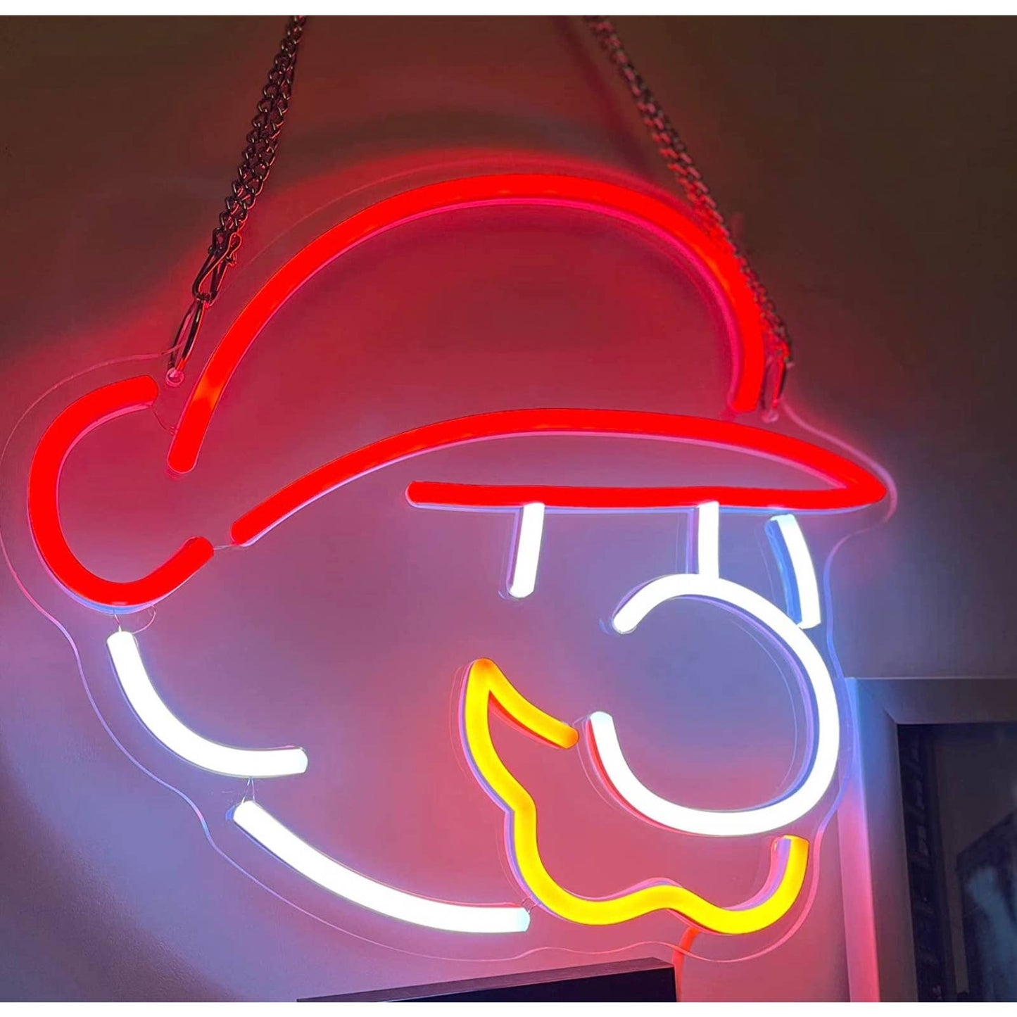 Fun Bright Super Mario LED Light Video Game Room Wall Decoration