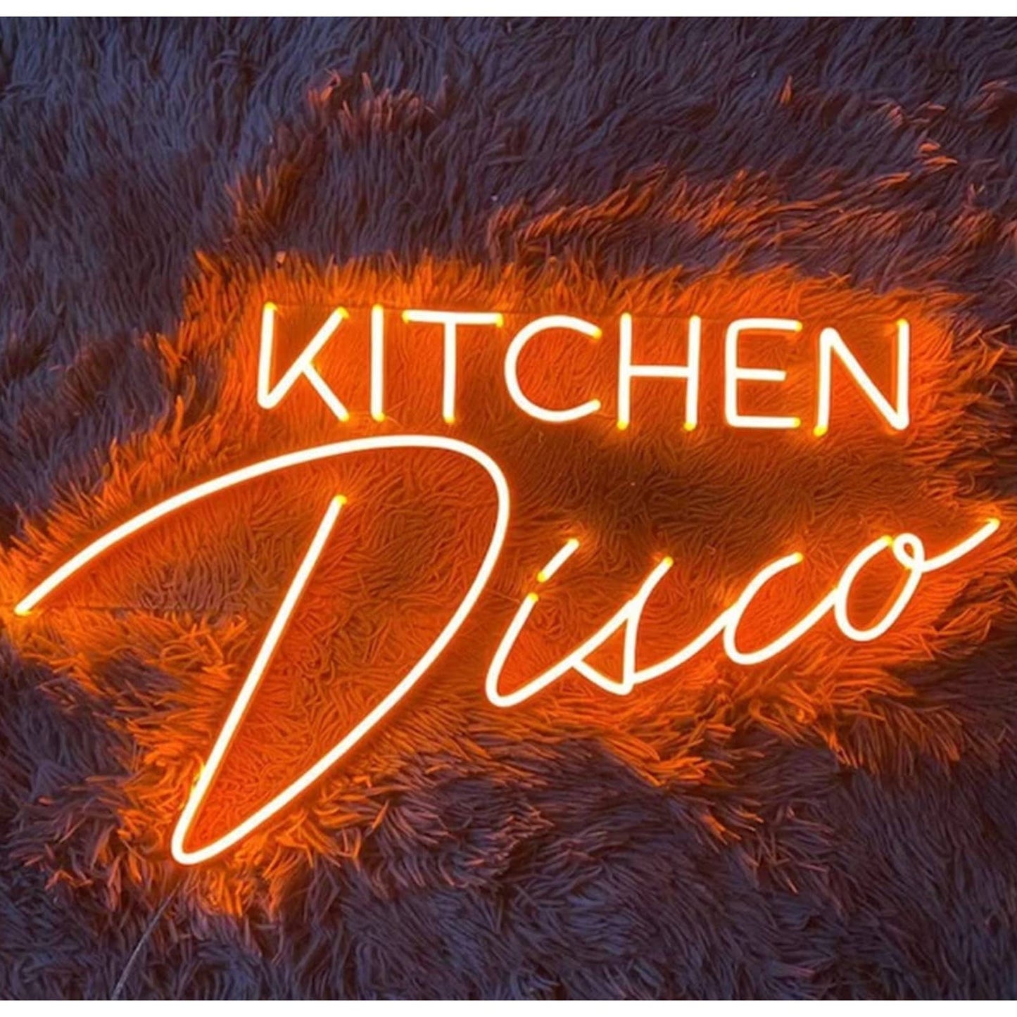 Fun Bright Orange Kitchen Disco LED Night Light Room Wall Decoration