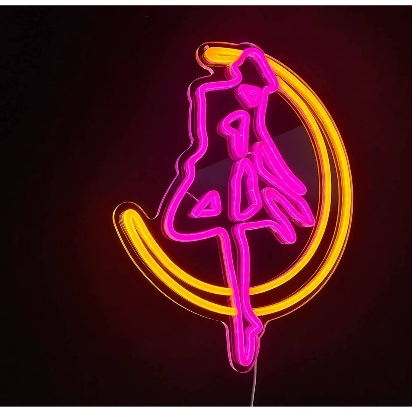 Lovely Bright Sailor Moon LED Night Light Anime Room Japan Wall Decoration