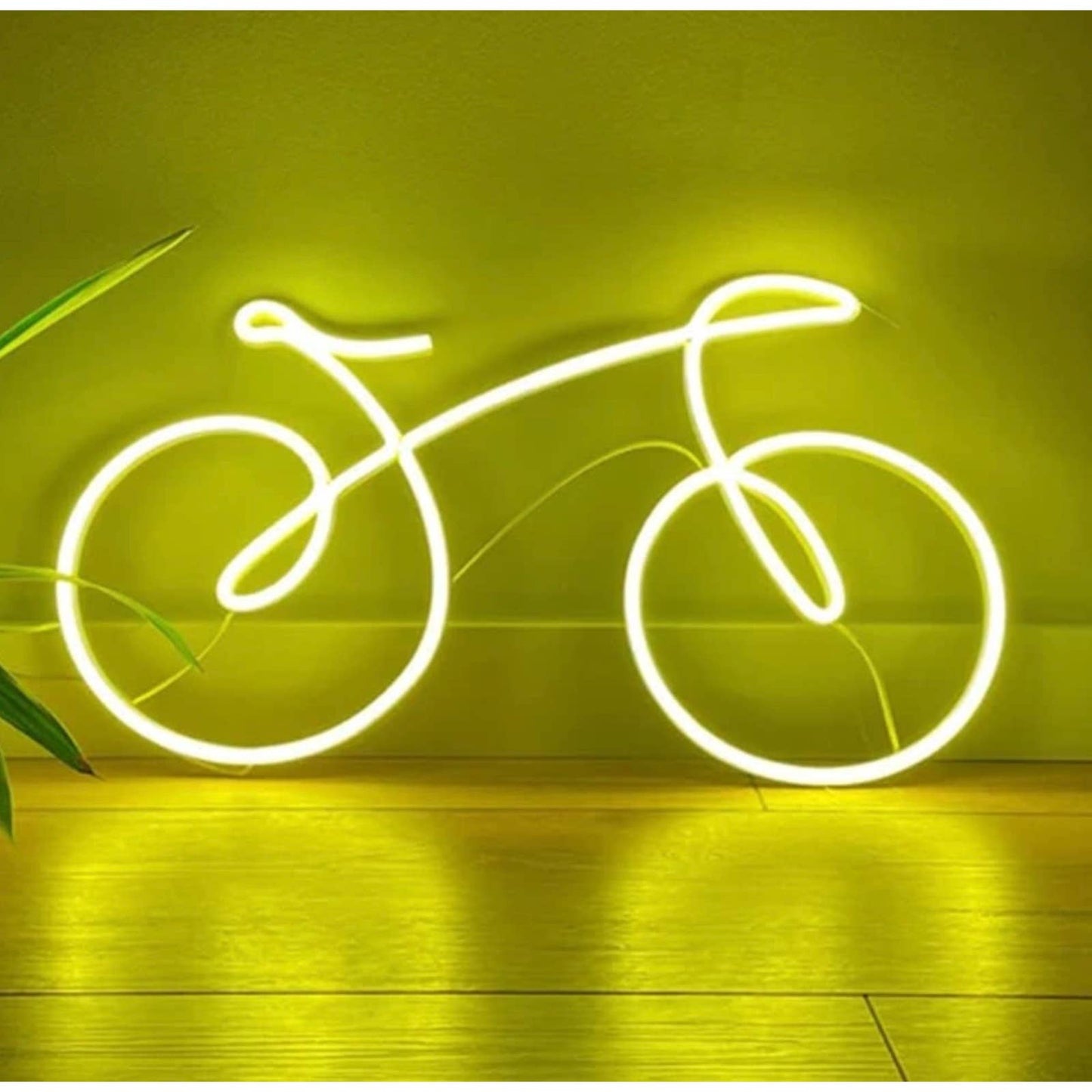 Fun Warm Bright Bicycle LED Night Light Room Wall Art Decoration