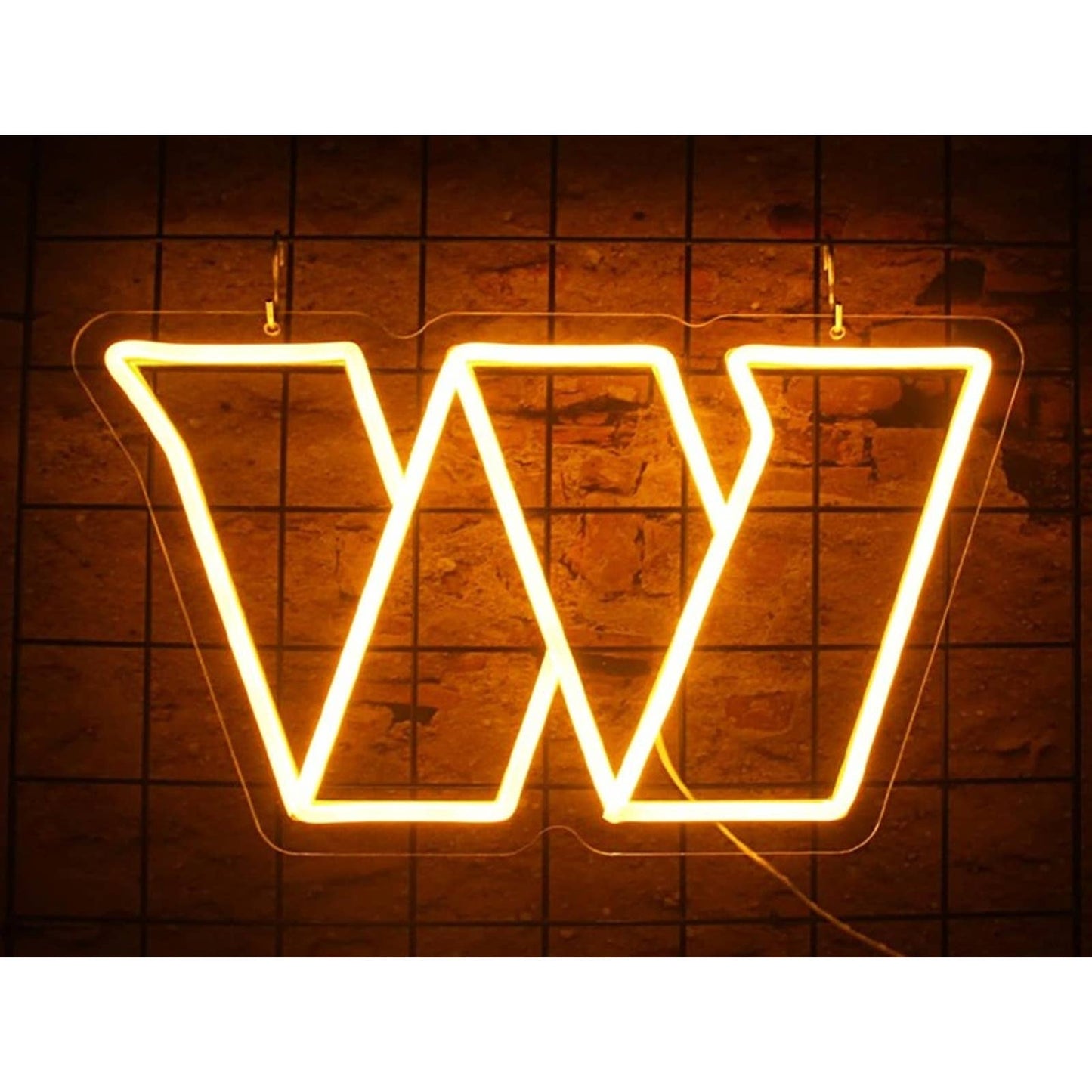 Vivid Bright Washington Warriors Logo LED Light Room Football Sport Decor