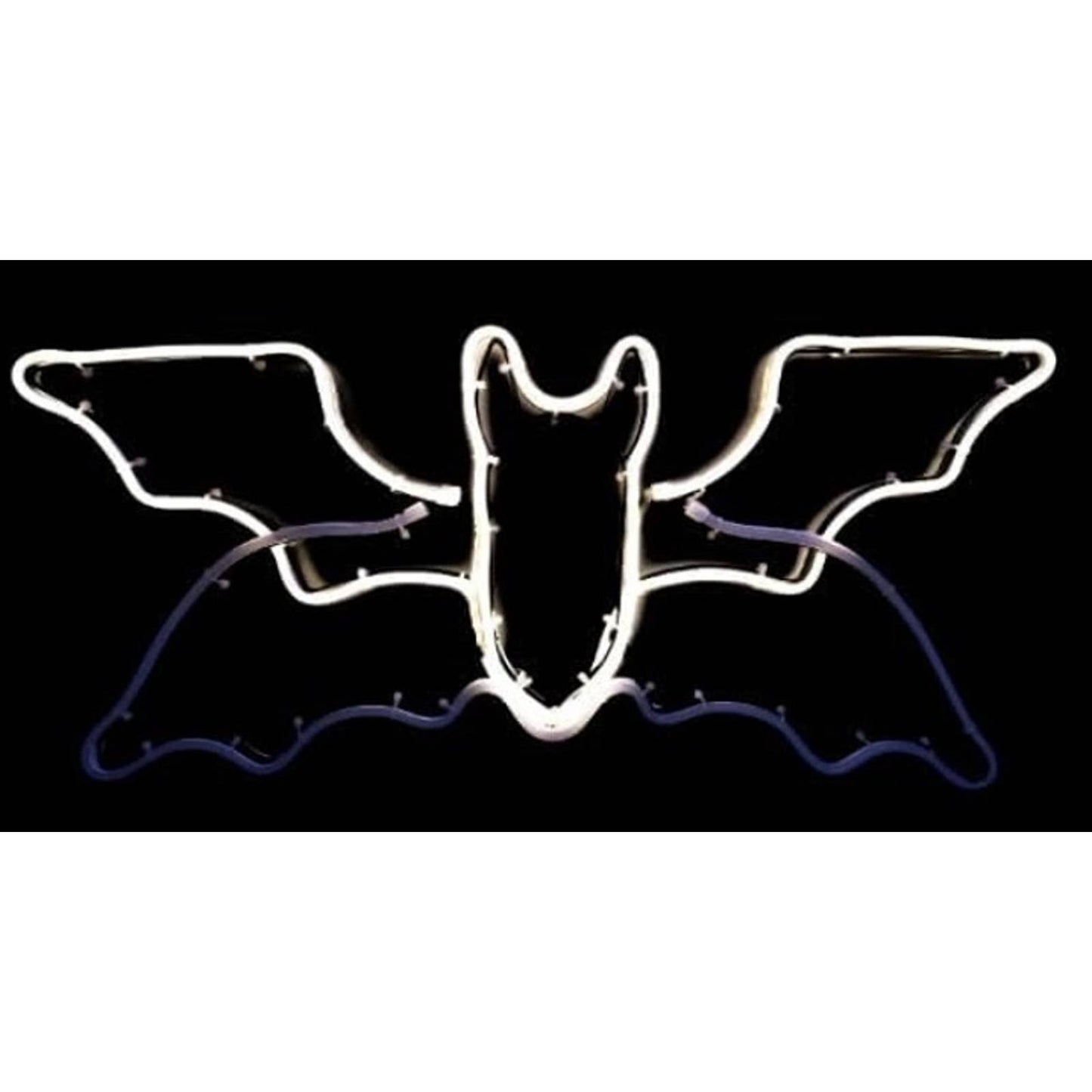 Vivid Bright Spooky Flapping Wings Bat LED Night Halloween Decor