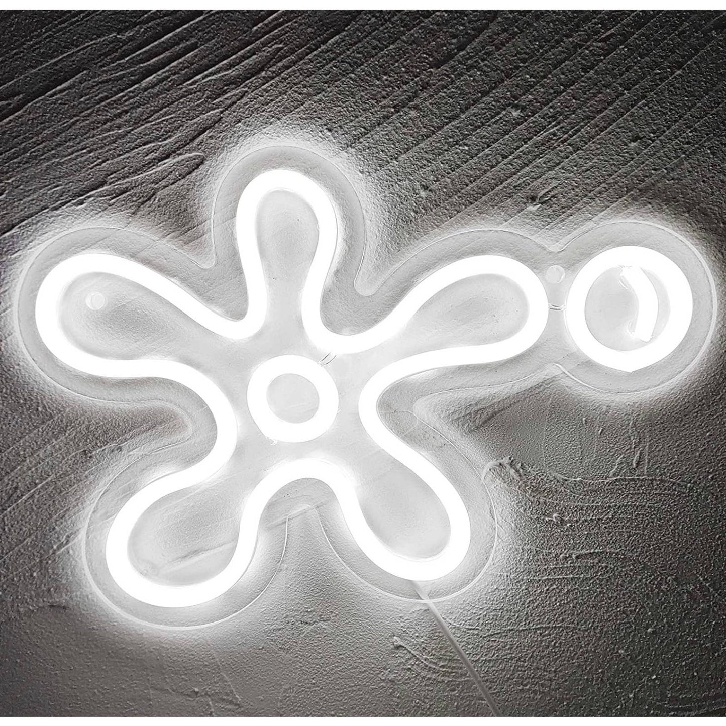 Fun Bright White Single SpongeBob SquarePants Flower & Bubble LED Night Light De
