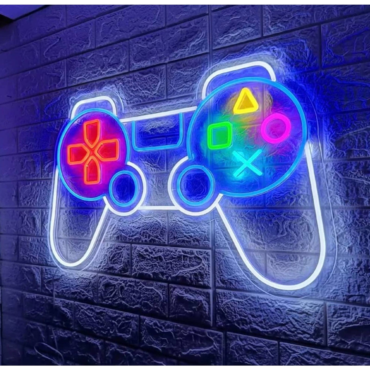 Large Bright Colorful Game Controller LED Night Light Sign