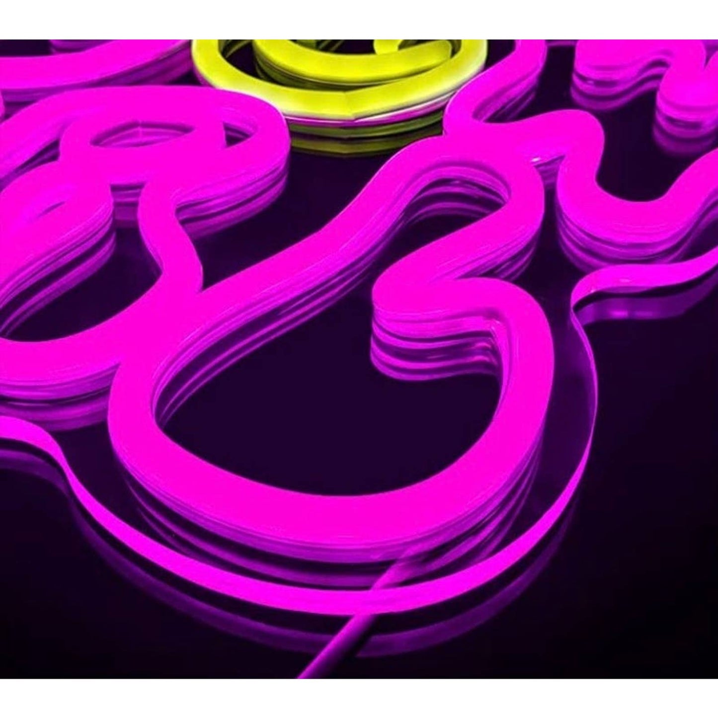 Adorable Bright Pink/Yellow You Glow Girl Smiley Flower Face LED Night Light