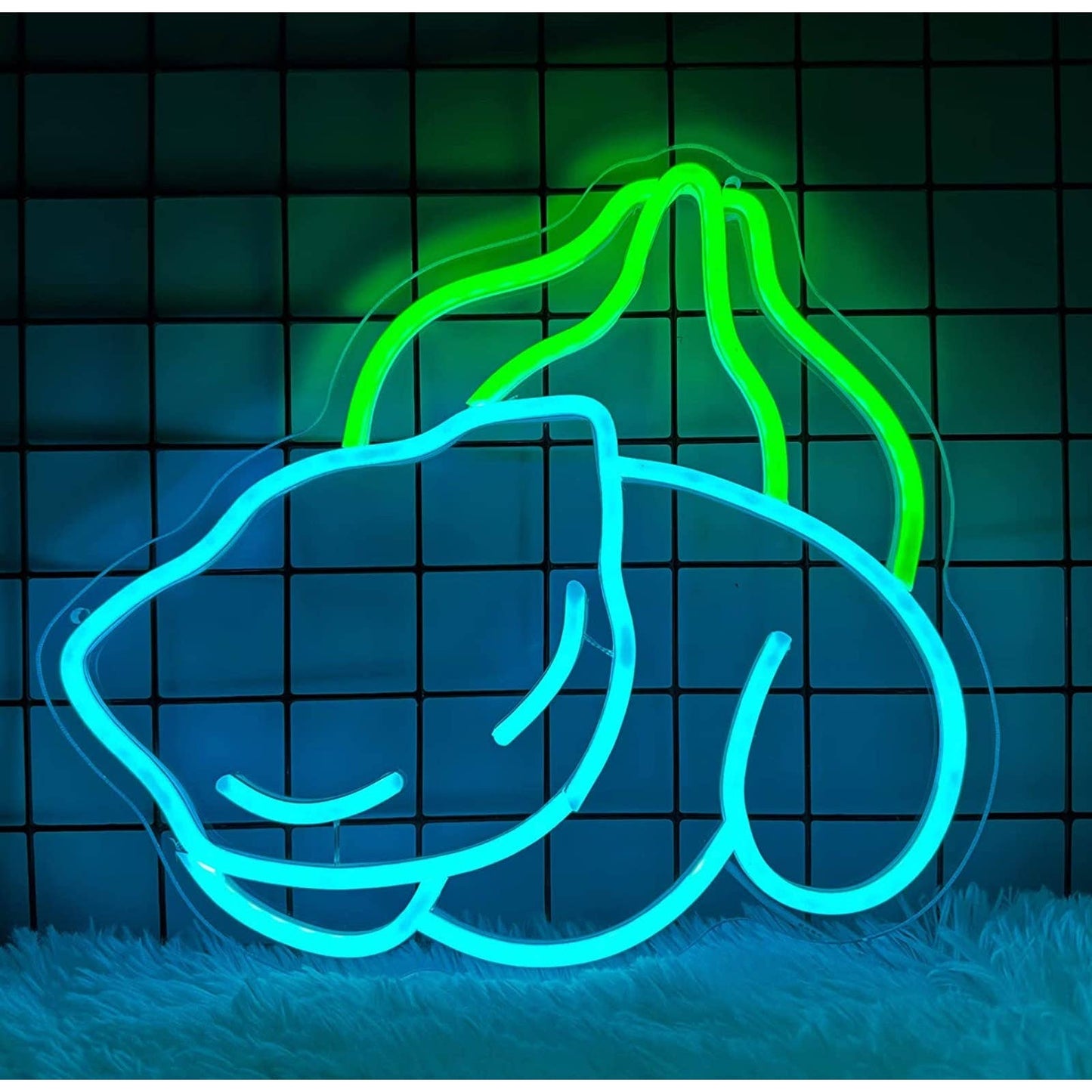 Adorable Bright Sleeping Bulbasaur Pokemon LED Night Light Room Wall Decoration